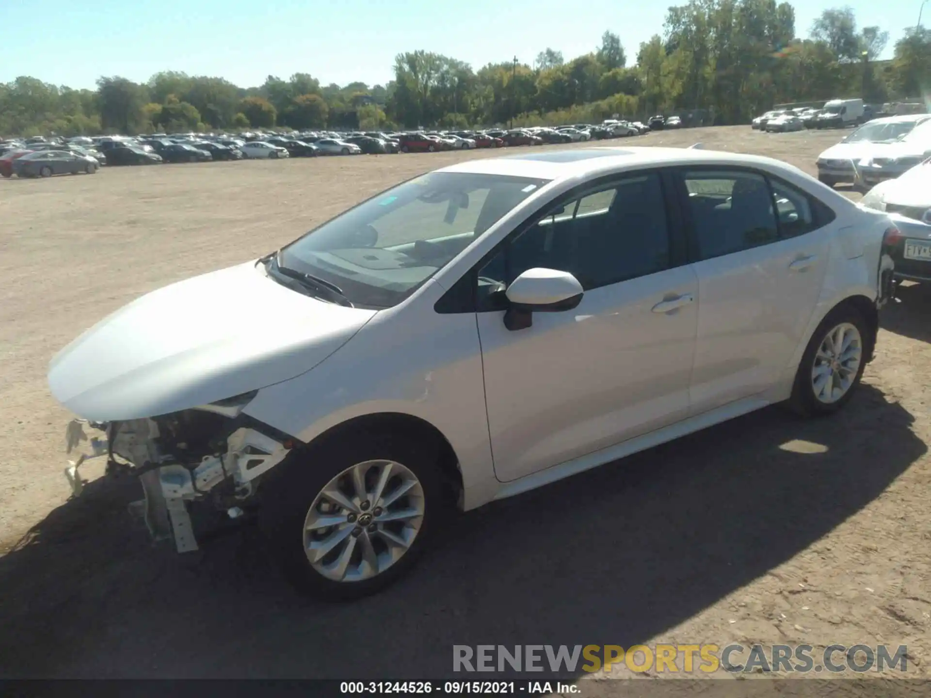 2 Photograph of a damaged car 5YFHPMAE8MP161966 TOYOTA COROLLA 2021