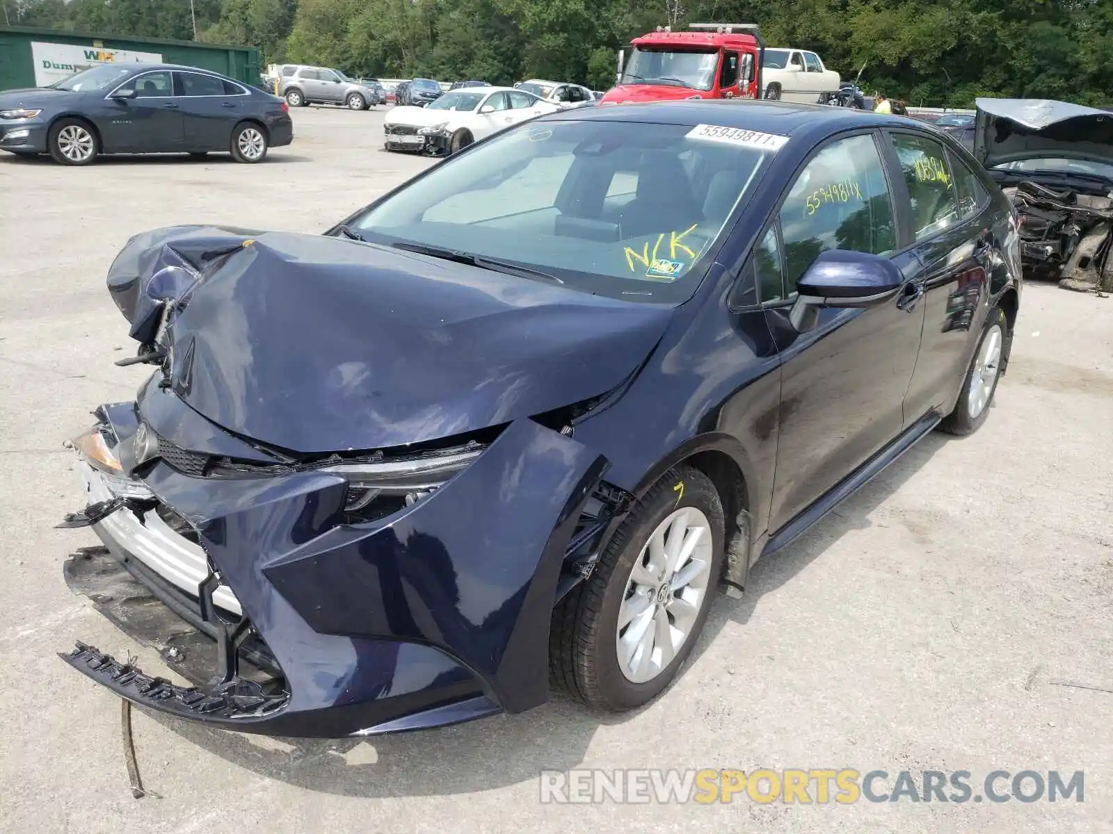 2 Photograph of a damaged car 5YFHPMAE8MP191159 TOYOTA COROLLA 2021