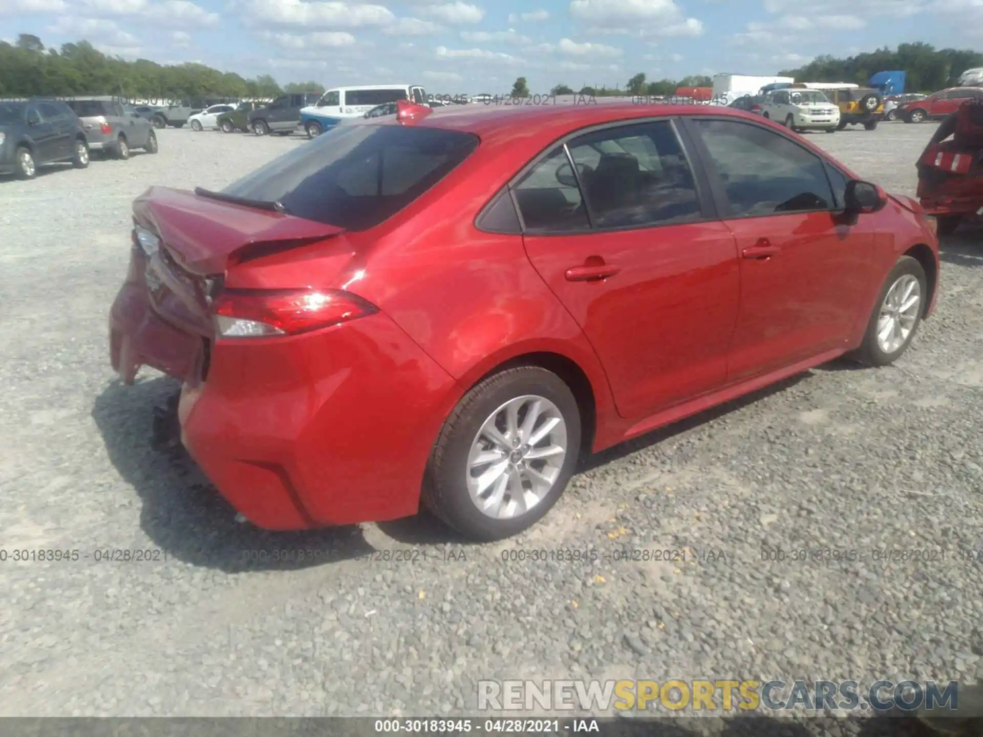 4 Photograph of a damaged car 5YFHPMAEXMP162908 TOYOTA COROLLA 2021