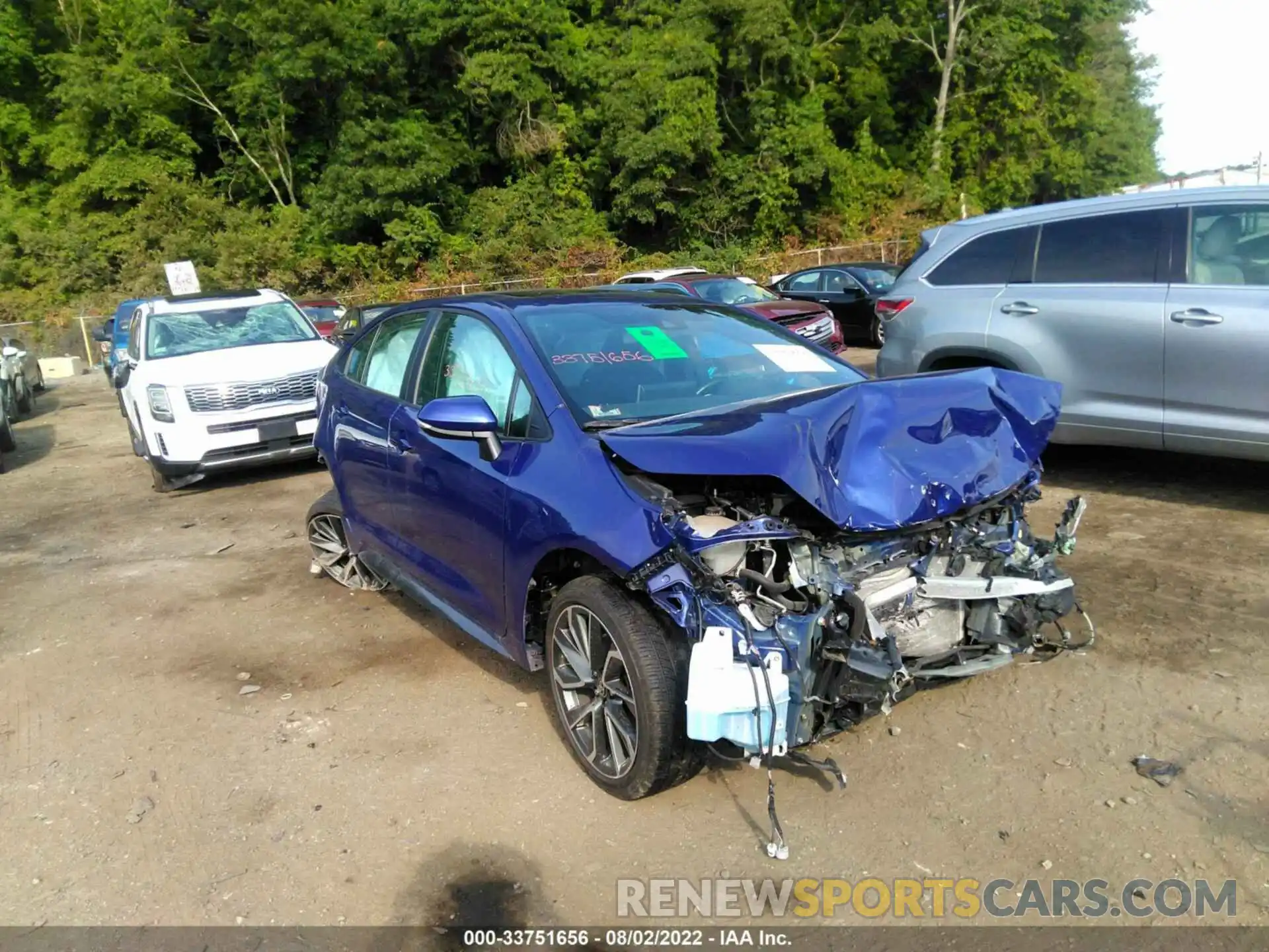 1 Photograph of a damaged car 5YFM4MCE0MP062143 TOYOTA COROLLA 2021