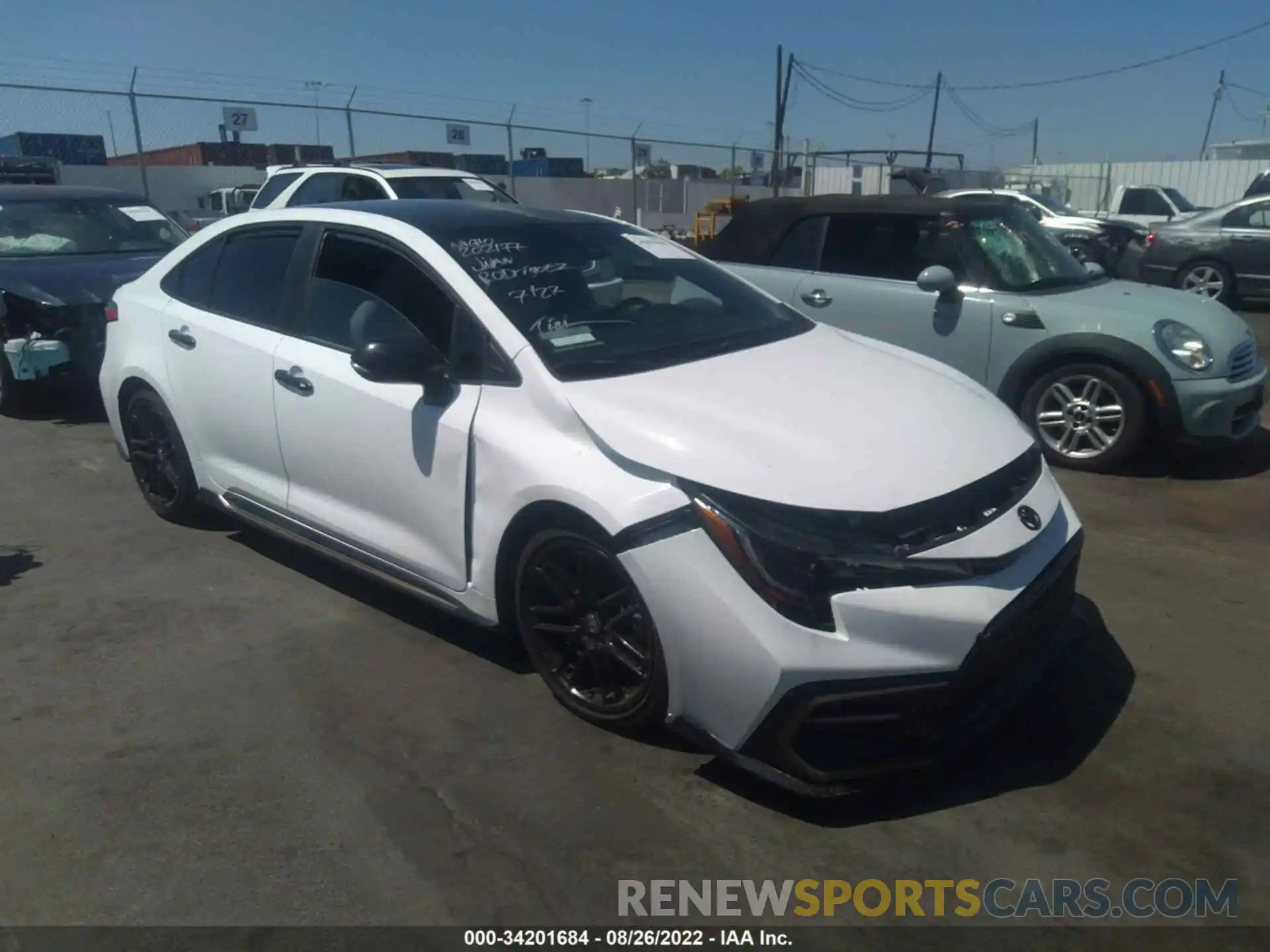 1 Photograph of a damaged car 5YFM4MCE1MP075175 TOYOTA COROLLA 2021