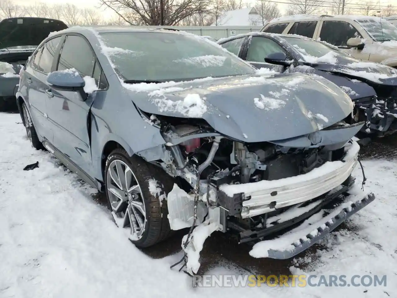 1 Photograph of a damaged car 5YFM4MCE3MP074433 TOYOTA COROLLA 2021