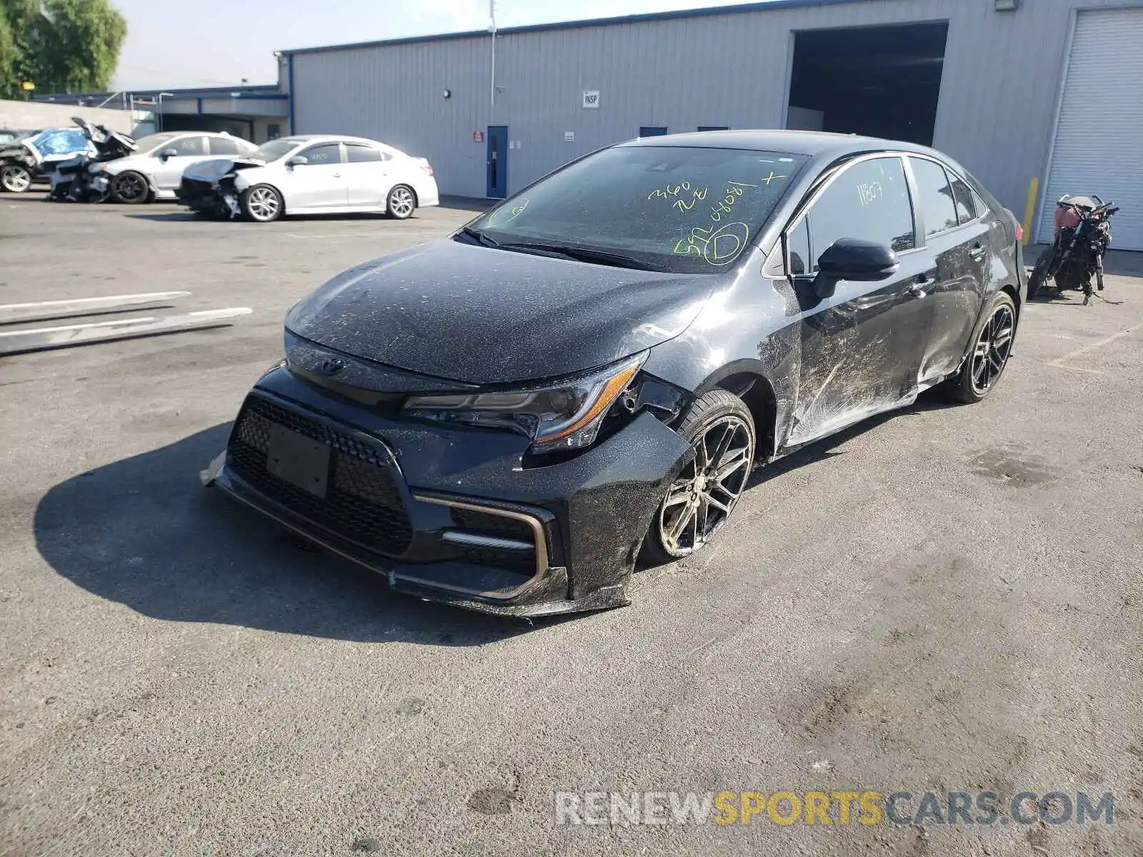 2 Photograph of a damaged car 5YFM4MCE4MP066910 TOYOTA COROLLA 2021