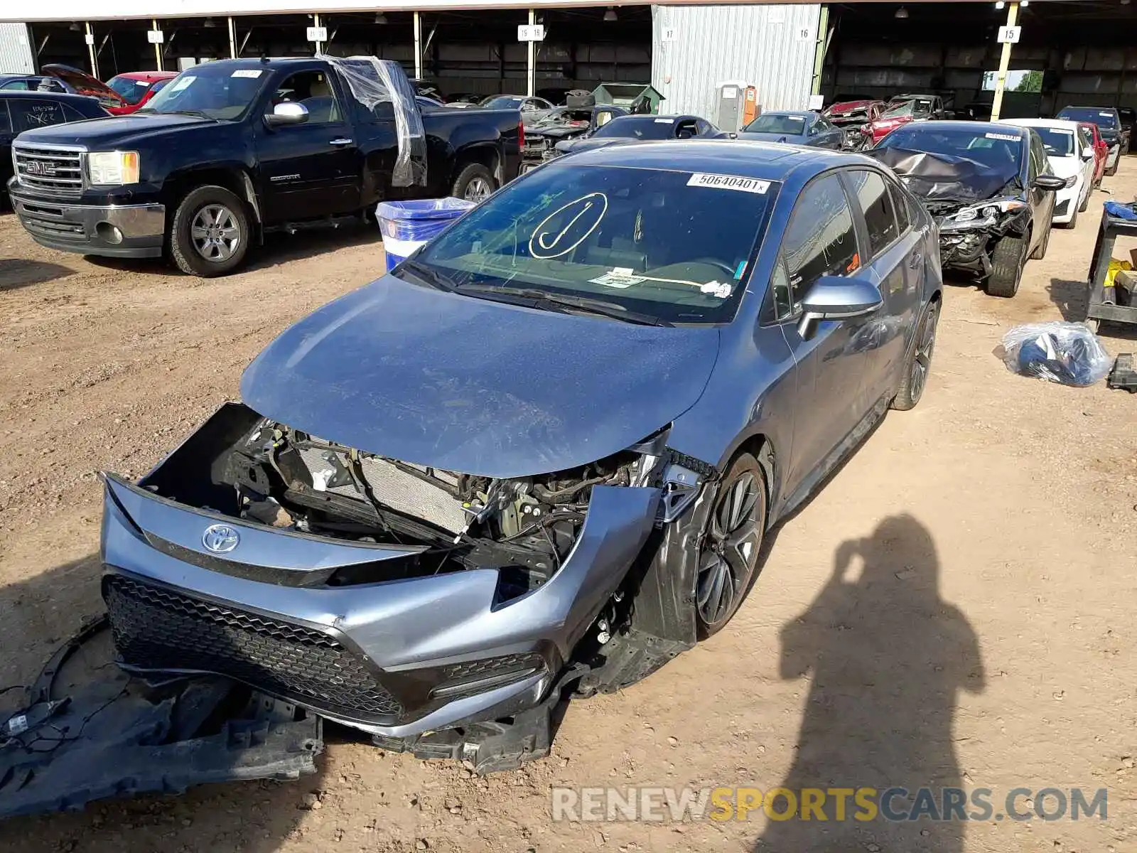 2 Photograph of a damaged car 5YFM4MCE6MP064754 TOYOTA COROLLA 2021