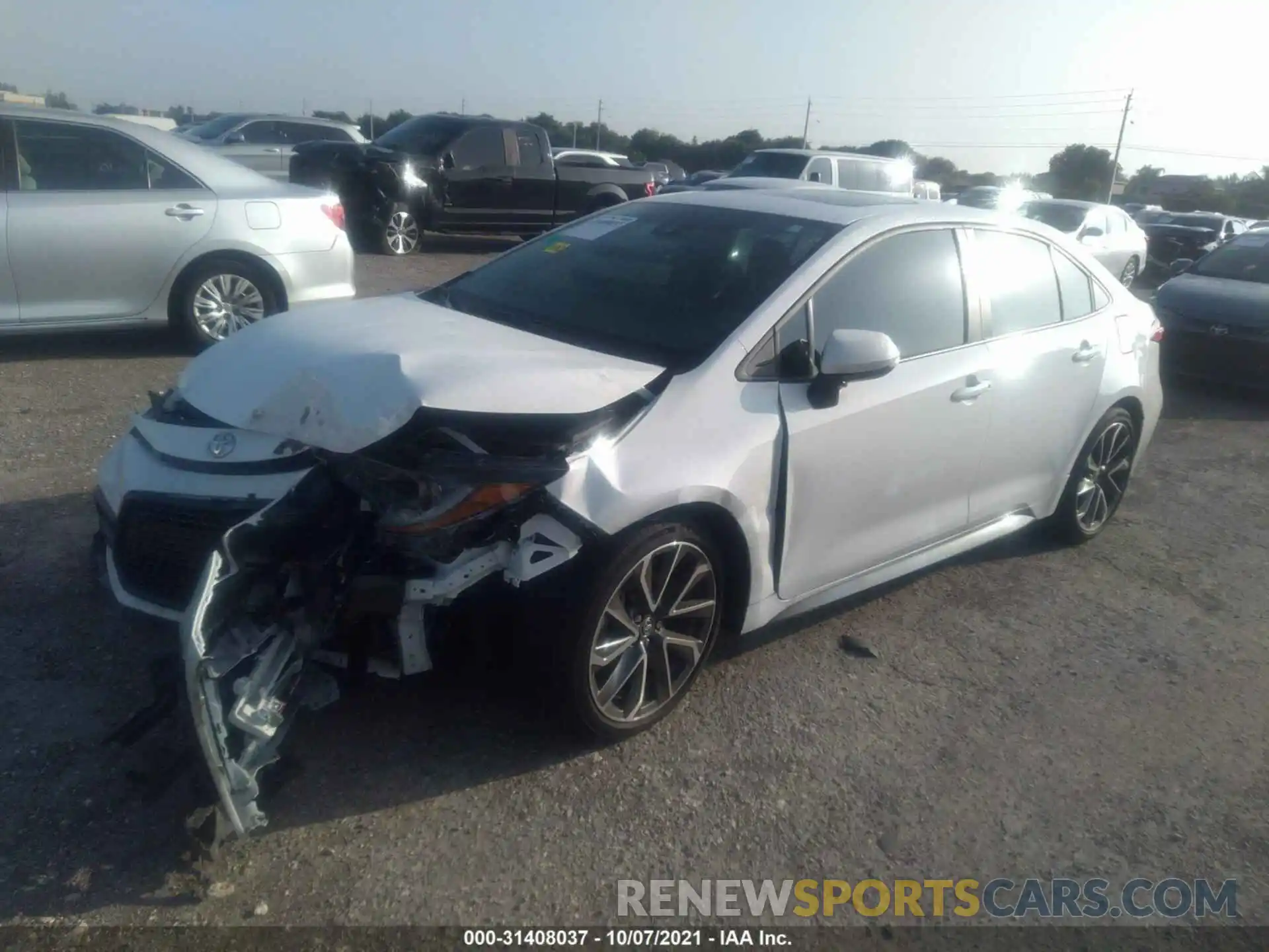 2 Photograph of a damaged car 5YFM4MCE6MP065368 TOYOTA COROLLA 2021