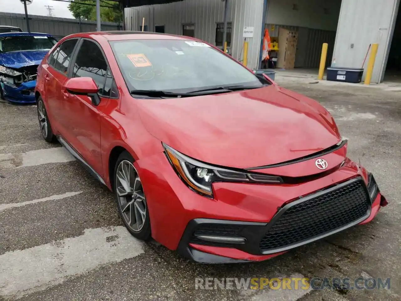 1 Photograph of a damaged car 5YFM4MCE9MP065686 TOYOTA COROLLA 2021