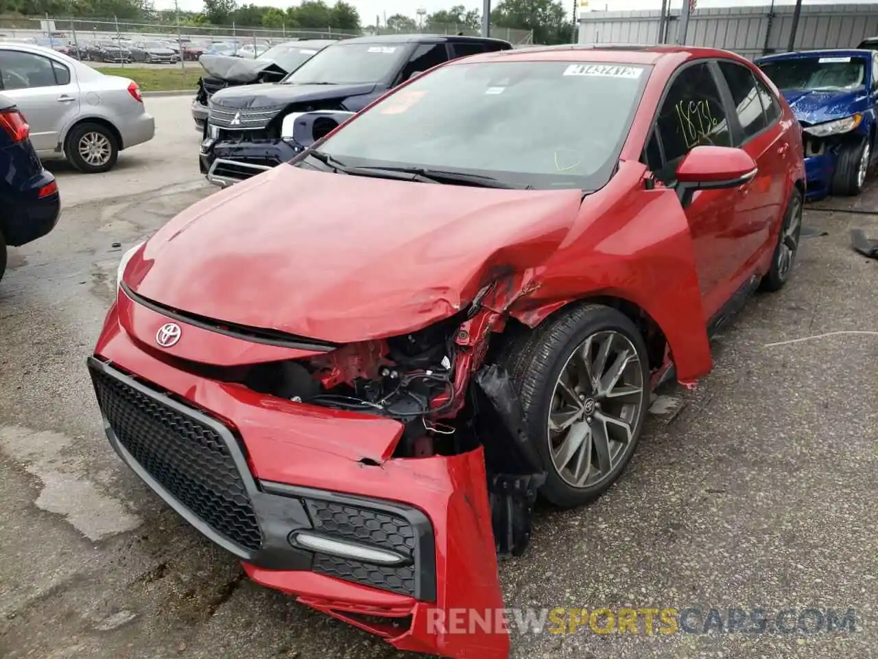 2 Photograph of a damaged car 5YFM4MCE9MP065686 TOYOTA COROLLA 2021