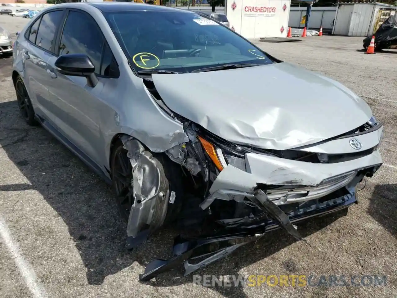 1 Photograph of a damaged car 5YFM4MCE9MP070631 TOYOTA COROLLA 2021