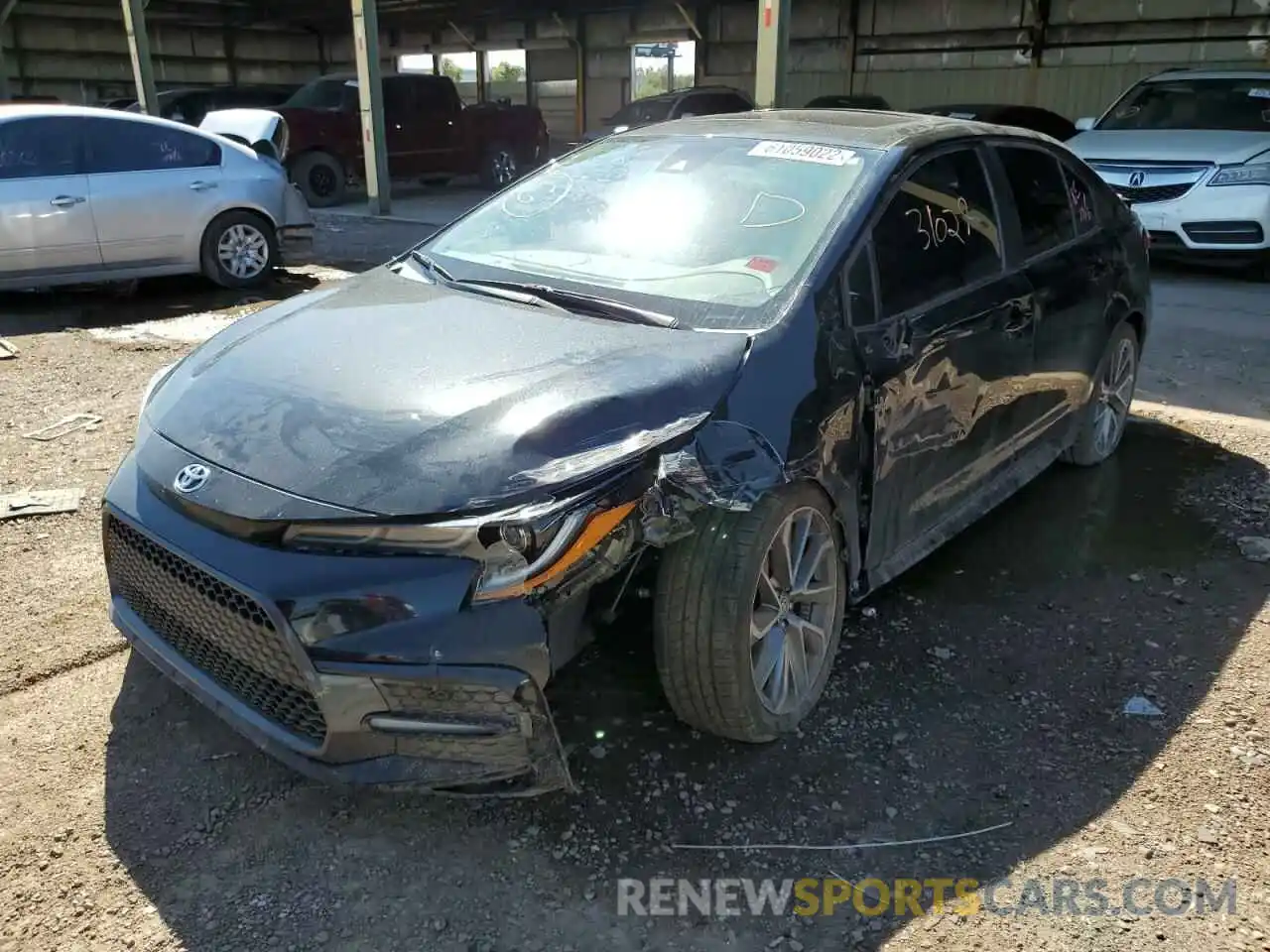 2 Photograph of a damaged car 5YFM4MCE9MP076042 TOYOTA COROLLA 2021