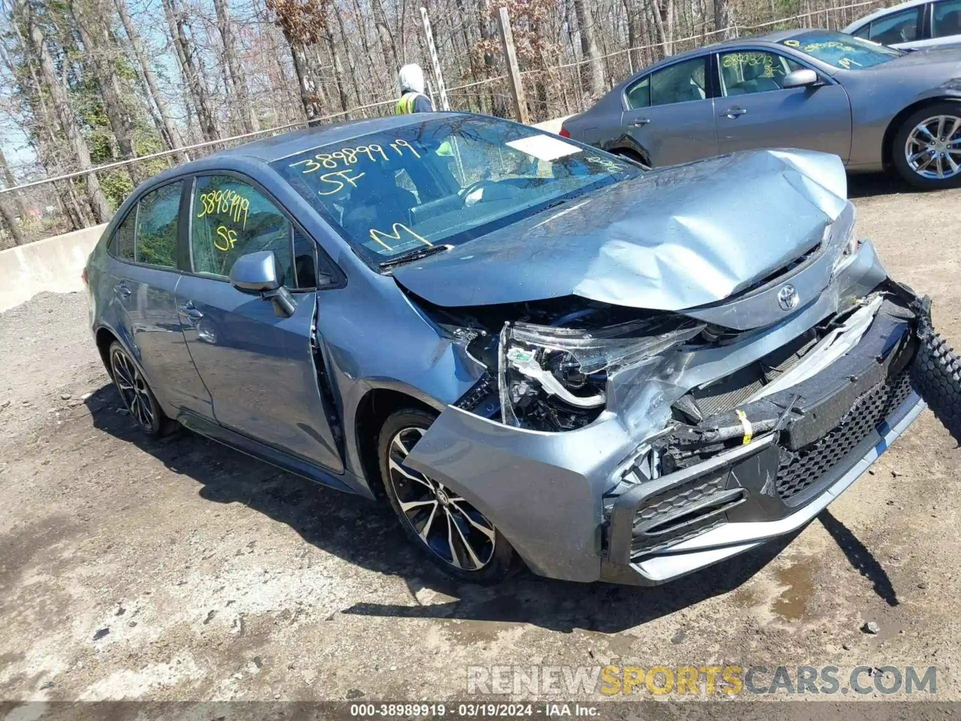 1 Photograph of a damaged car 5YFP4MCE1MP060091 TOYOTA COROLLA 2021