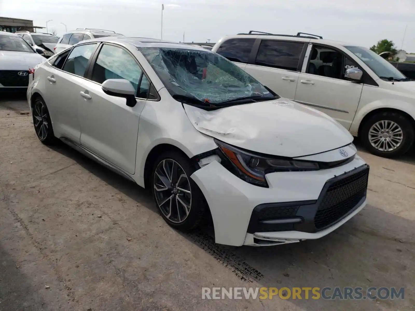 1 Photograph of a damaged car 5YFP4MCE1MP067459 TOYOTA COROLLA 2021