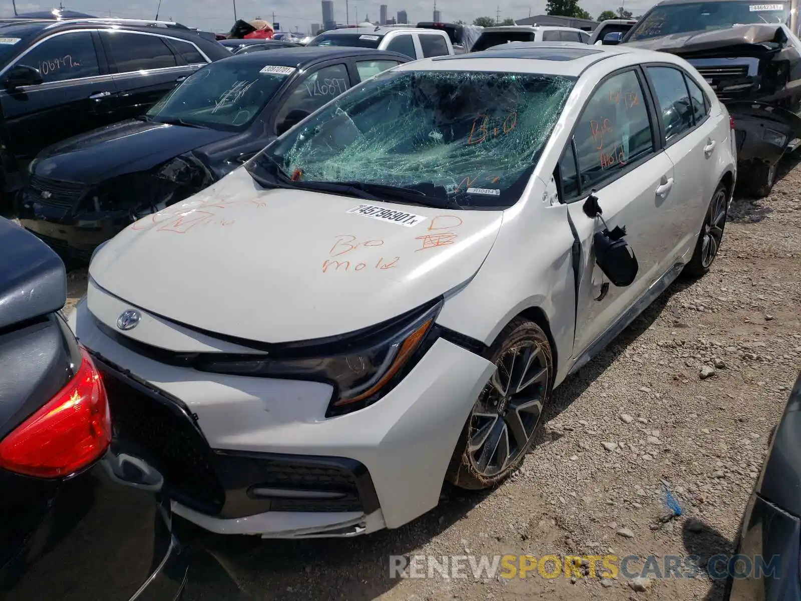 2 Photograph of a damaged car 5YFP4MCE1MP067459 TOYOTA COROLLA 2021