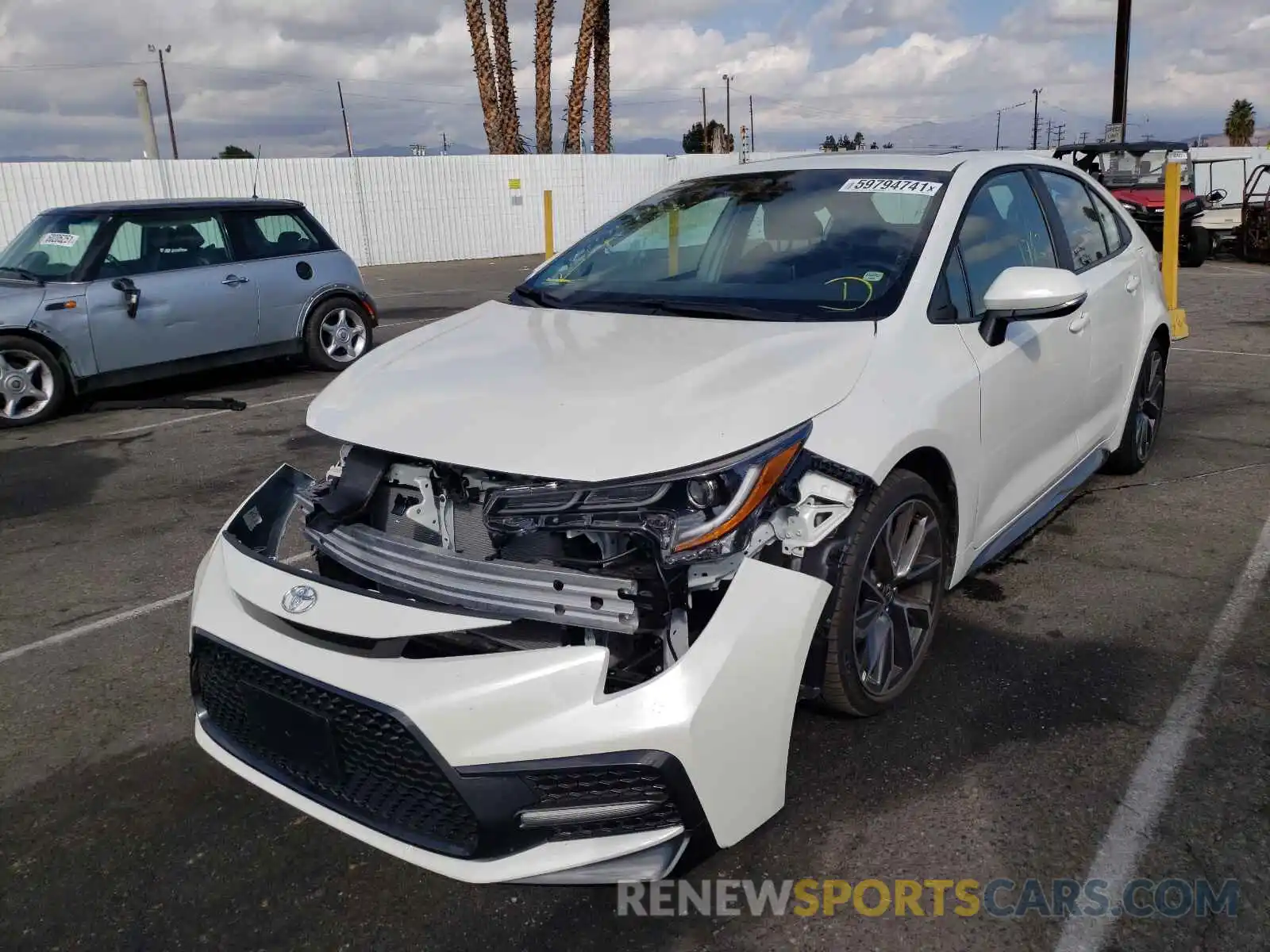 2 Photograph of a damaged car 5YFP4MCE3MP087213 TOYOTA COROLLA 2021