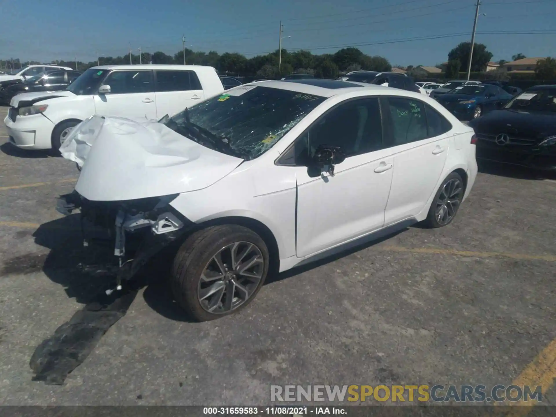 2 Photograph of a damaged car 5YFP4MCE4MP078147 TOYOTA COROLLA 2021