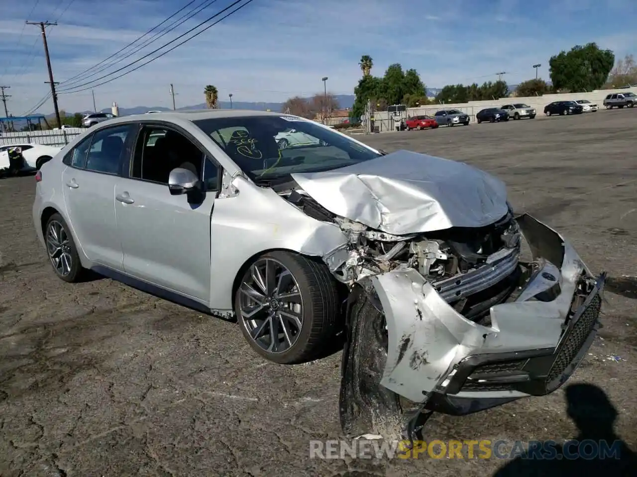 1 Photograph of a damaged car 5YFP4MCE4MP079329 TOYOTA COROLLA 2021