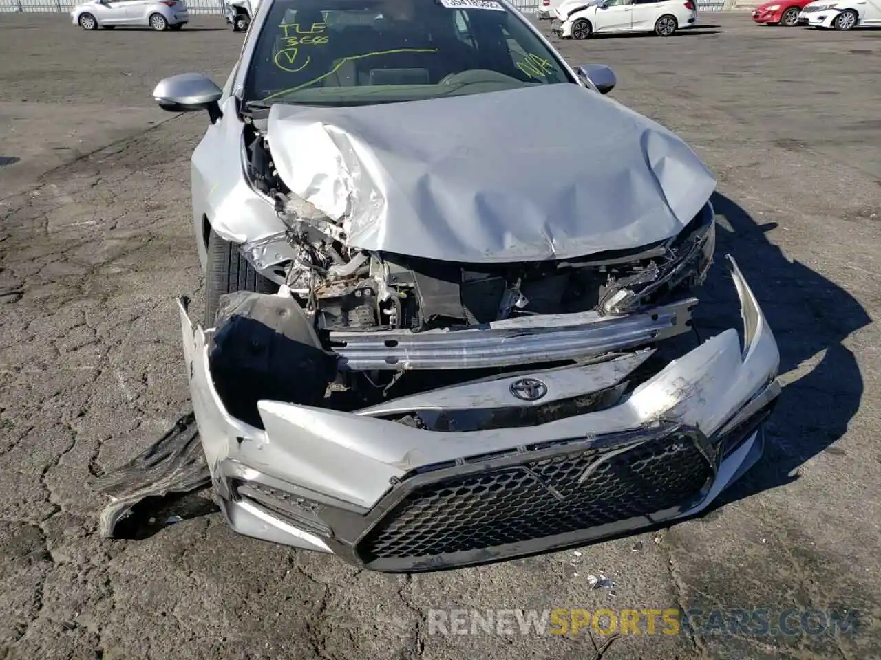 9 Photograph of a damaged car 5YFP4MCE4MP079329 TOYOTA COROLLA 2021