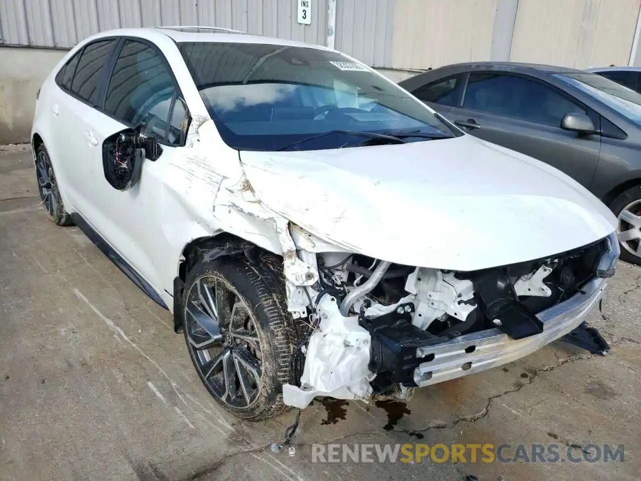 1 Photograph of a damaged car 5YFP4MCE6MP096567 TOYOTA COROLLA 2021