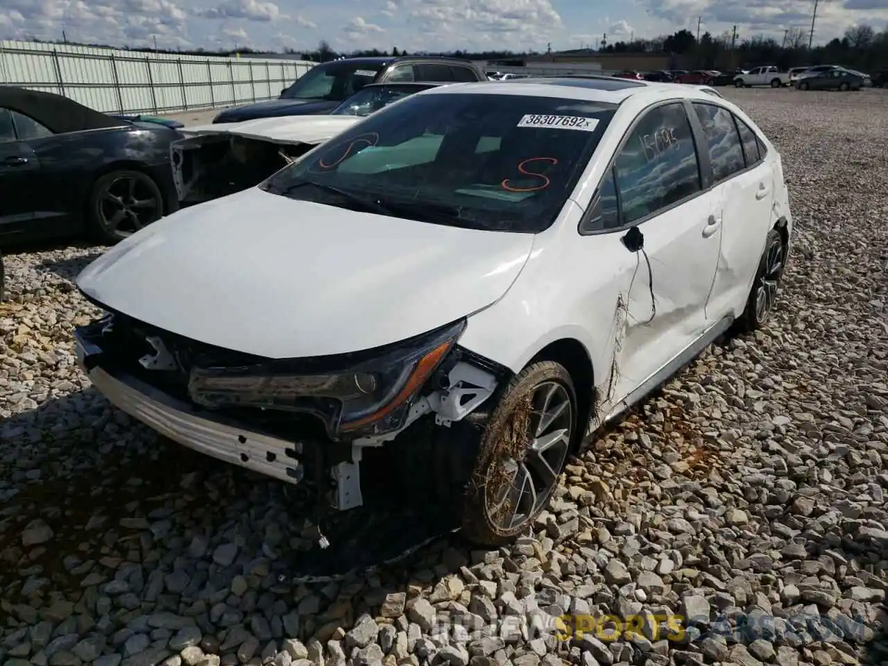 2 Photograph of a damaged car 5YFP4MCE6MP096567 TOYOTA COROLLA 2021