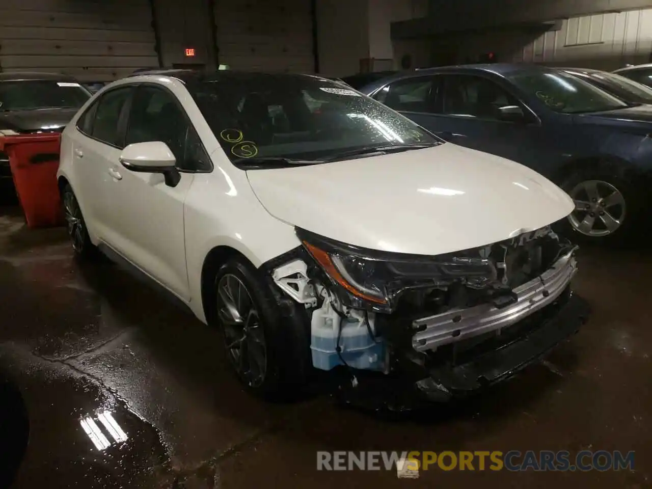 1 Photograph of a damaged car 5YFP4MCE7MP071466 TOYOTA COROLLA 2021