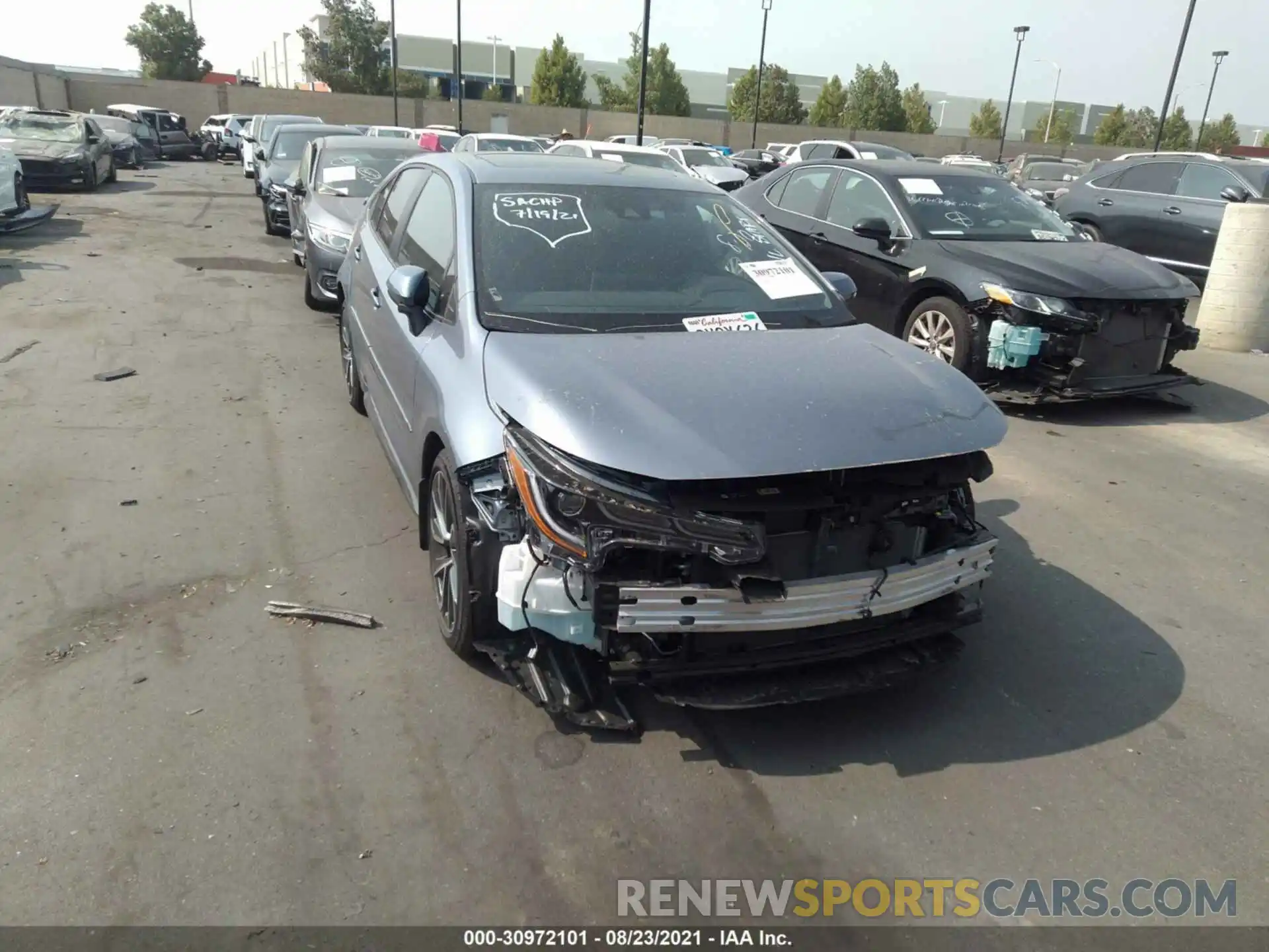 1 Photograph of a damaged car 5YFP4MCE8MP077437 TOYOTA COROLLA 2021