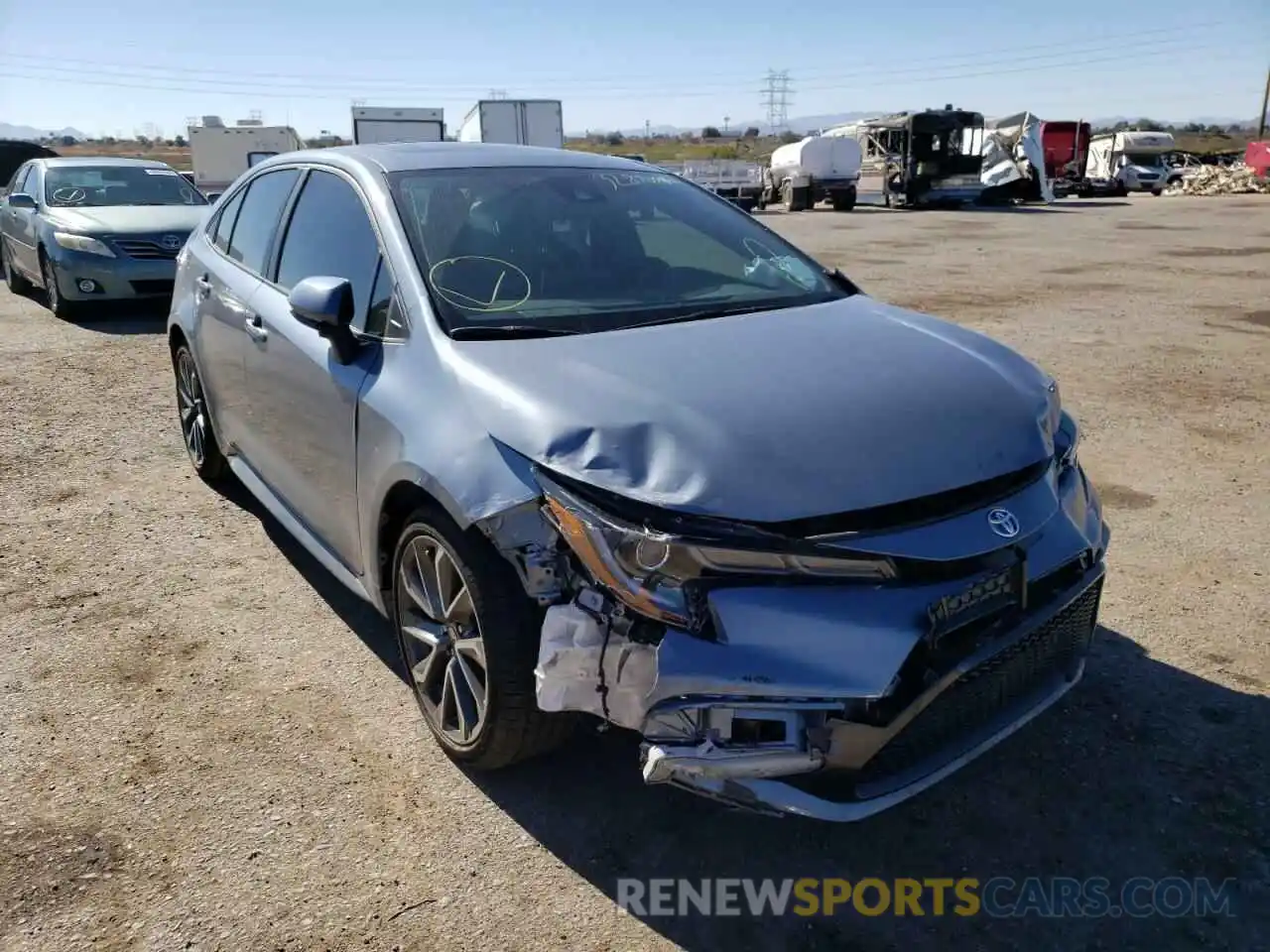 1 Photograph of a damaged car 5YFP4MCE8MP086400 TOYOTA COROLLA 2021