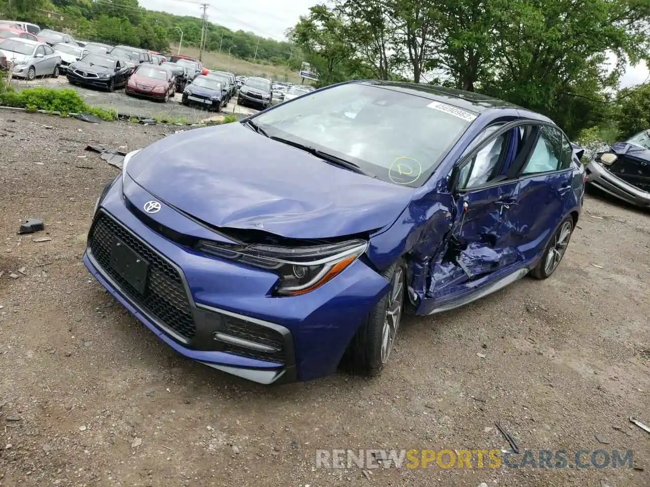 2 Photograph of a damaged car 5YFP4MCE9MP083473 TOYOTA COROLLA 2021