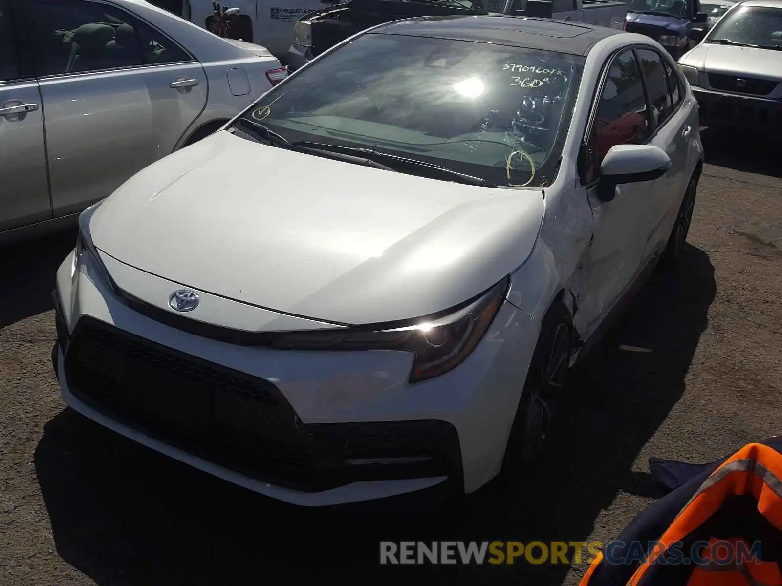 2 Photograph of a damaged car 5YFP4MCEXMP068027 TOYOTA COROLLA 2021