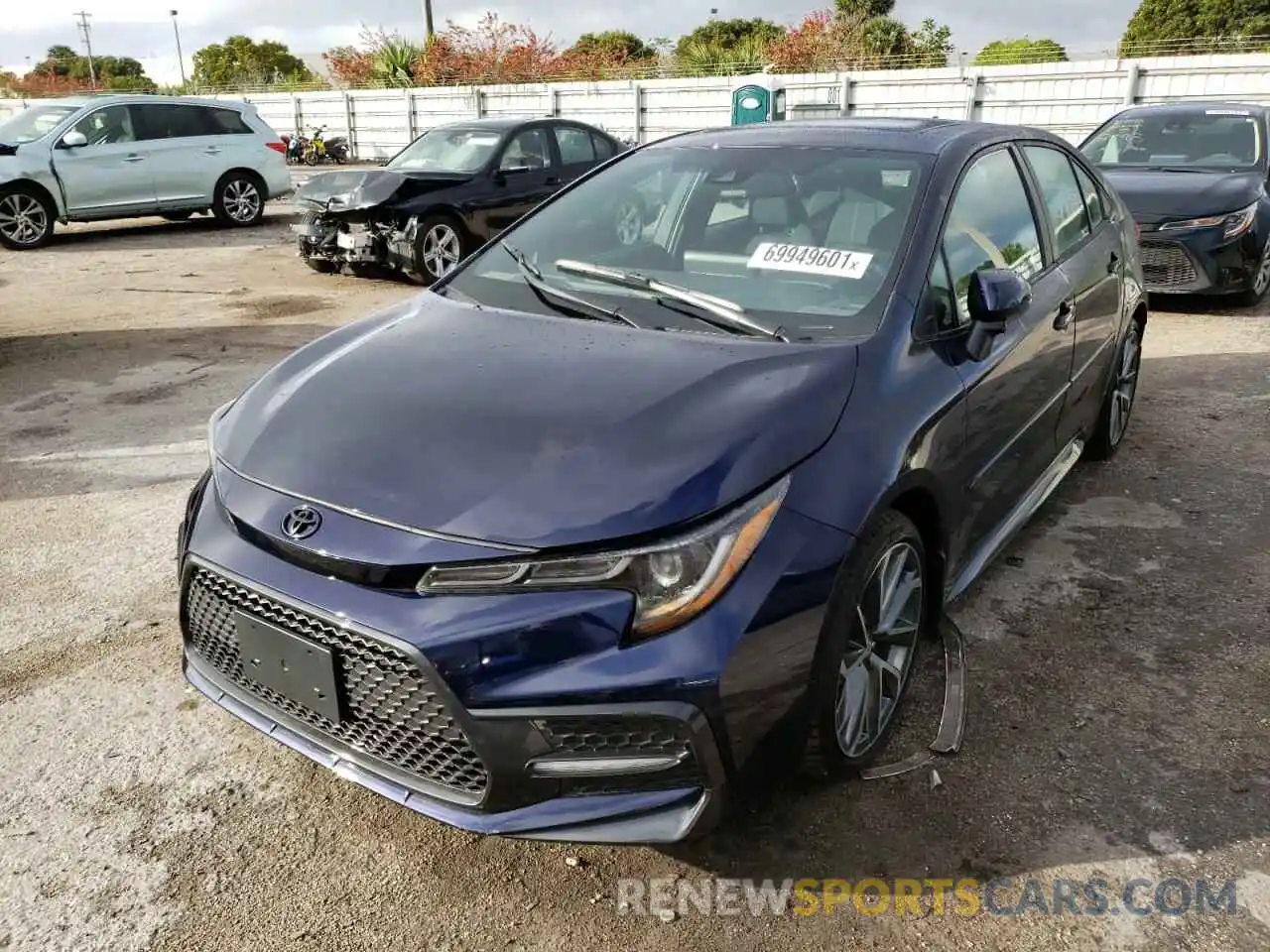 2 Photograph of a damaged car 5YFP4MCEXMP088293 TOYOTA COROLLA 2021