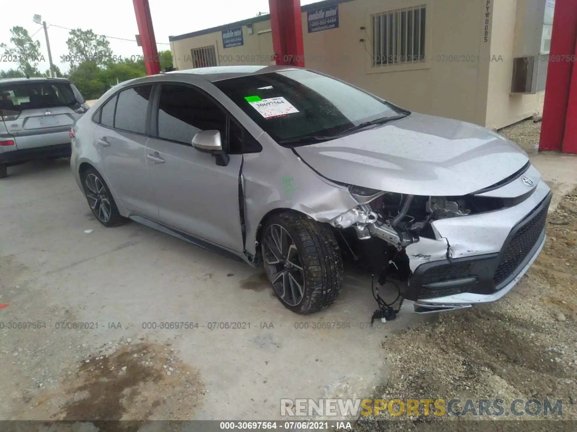 1 Photograph of a damaged car 5YFS4MCE0MP058164 TOYOTA COROLLA 2021