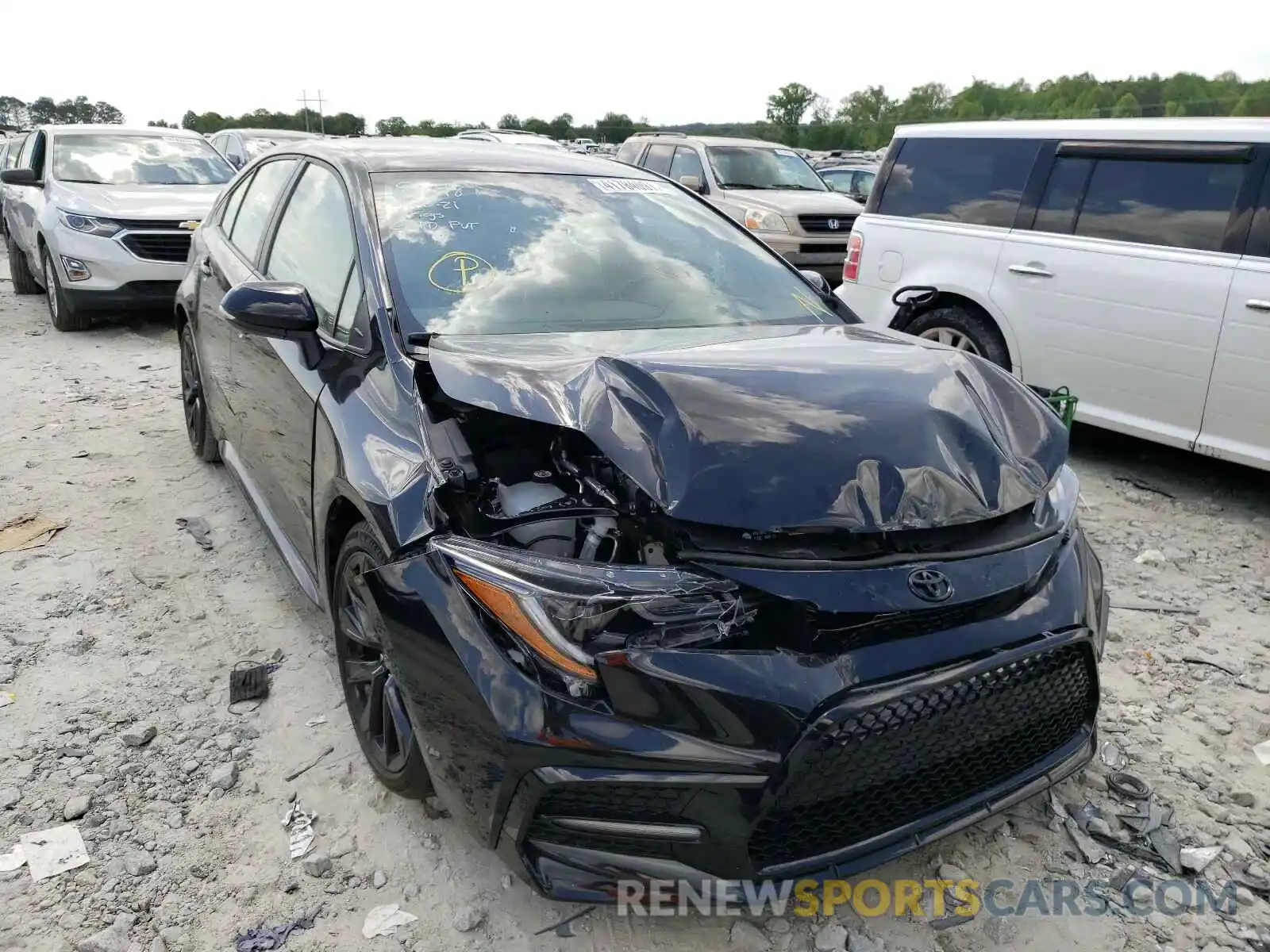 1 Photograph of a damaged car 5YFS4MCE0MP058648 TOYOTA COROLLA 2021