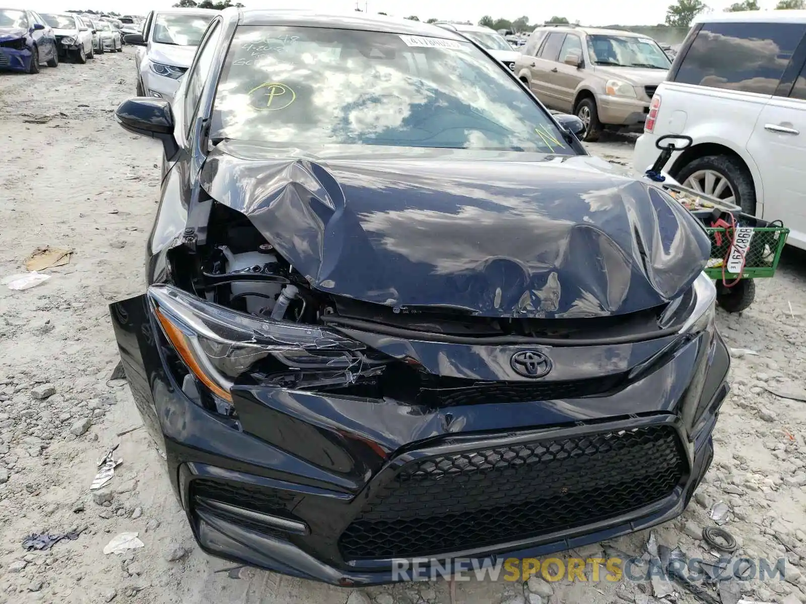 9 Photograph of a damaged car 5YFS4MCE0MP058648 TOYOTA COROLLA 2021