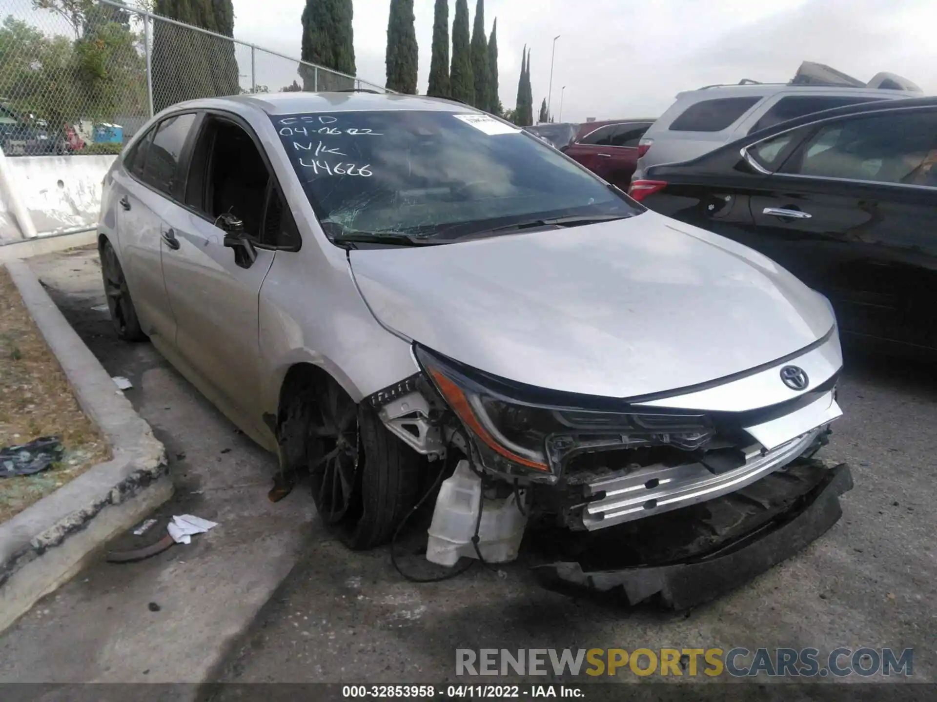 1 Photograph of a damaged car 5YFS4MCE0MP059637 TOYOTA COROLLA 2021