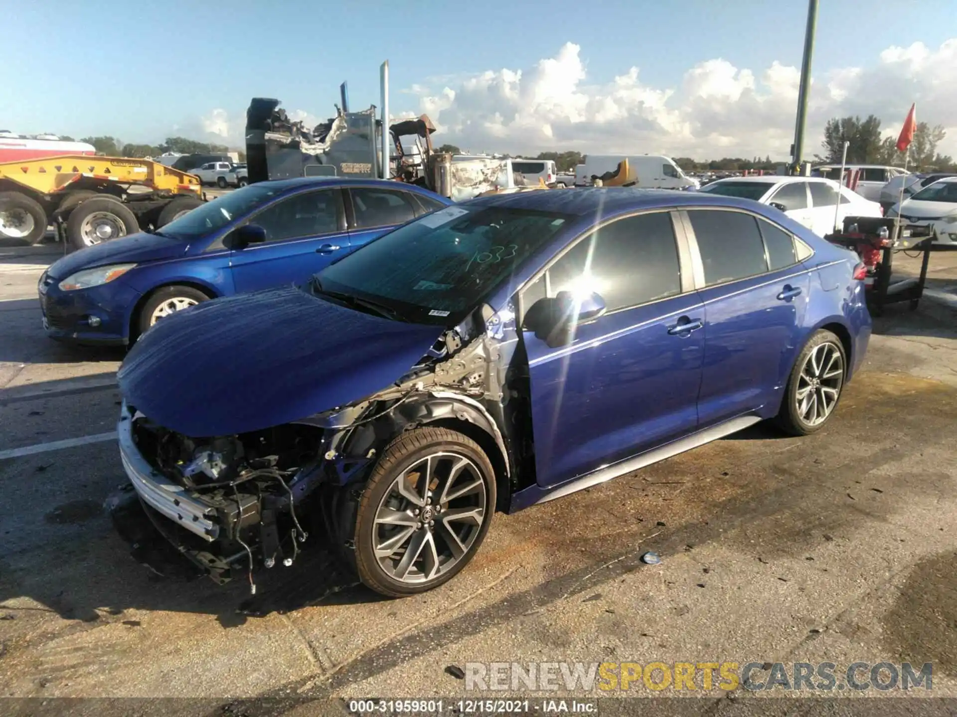 2 Photograph of a damaged car 5YFS4MCE0MP061341 TOYOTA COROLLA 2021