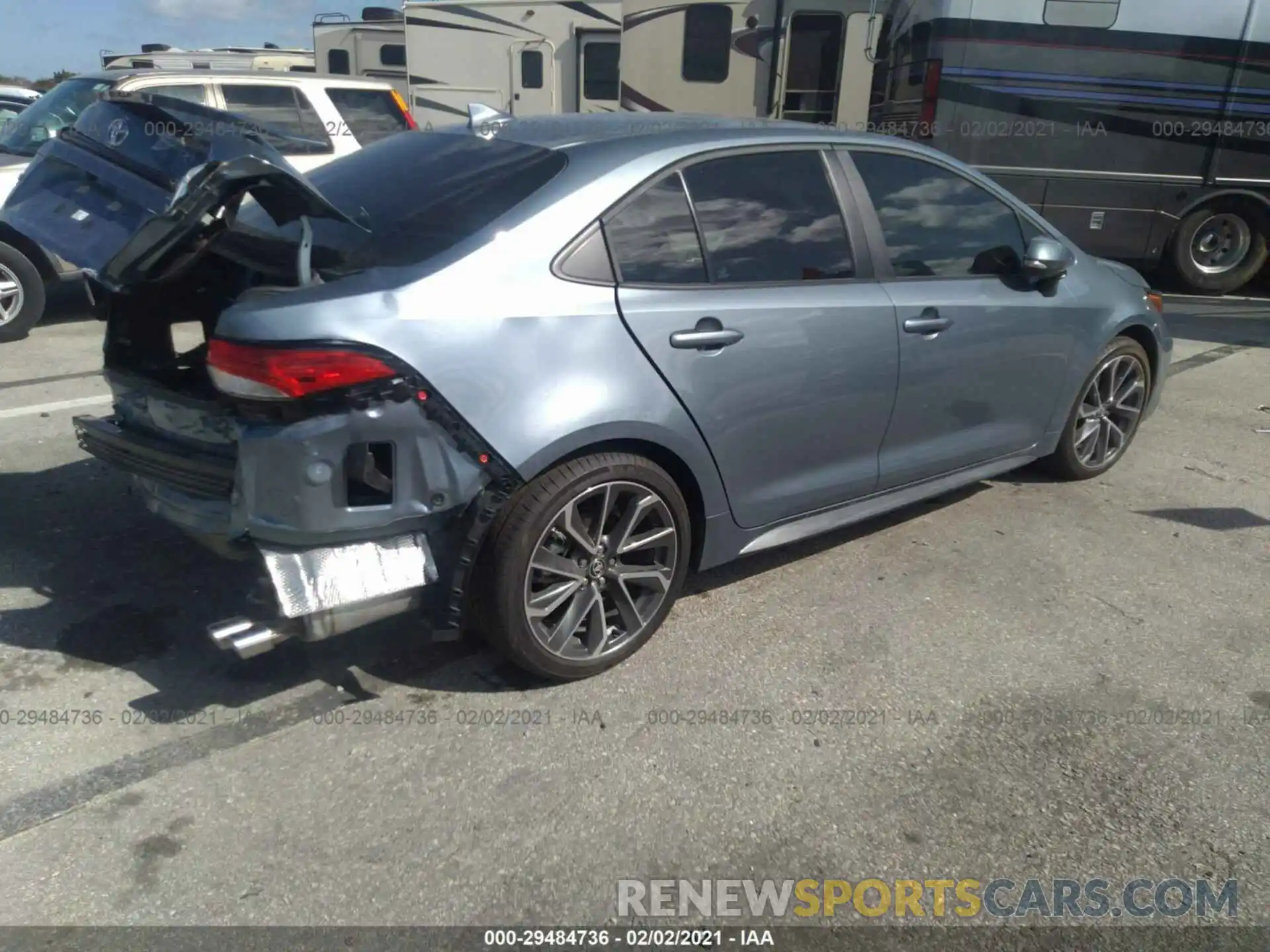 4 Photograph of a damaged car 5YFS4MCE0MP062408 TOYOTA COROLLA 2021