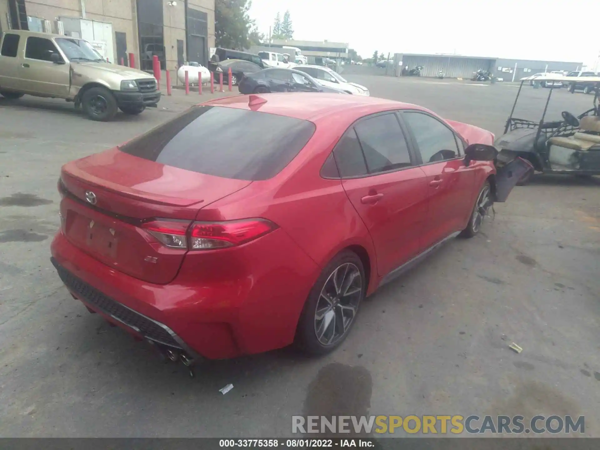 4 Photograph of a damaged car 5YFS4MCE0MP063459 TOYOTA COROLLA 2021