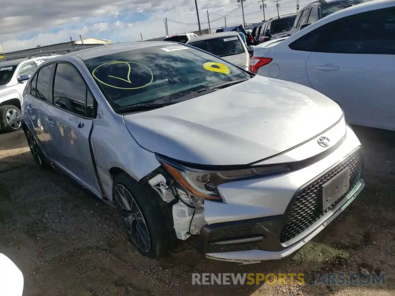 1 Photograph of a damaged car 5YFS4MCE0MP063686 TOYOTA COROLLA 2021