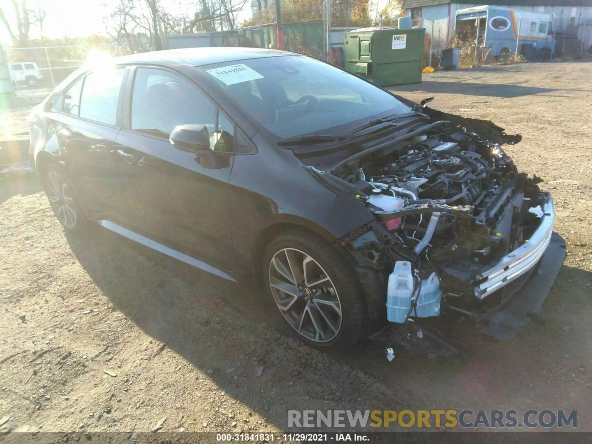 1 Photograph of a damaged car 5YFS4MCE0MP064238 TOYOTA COROLLA 2021