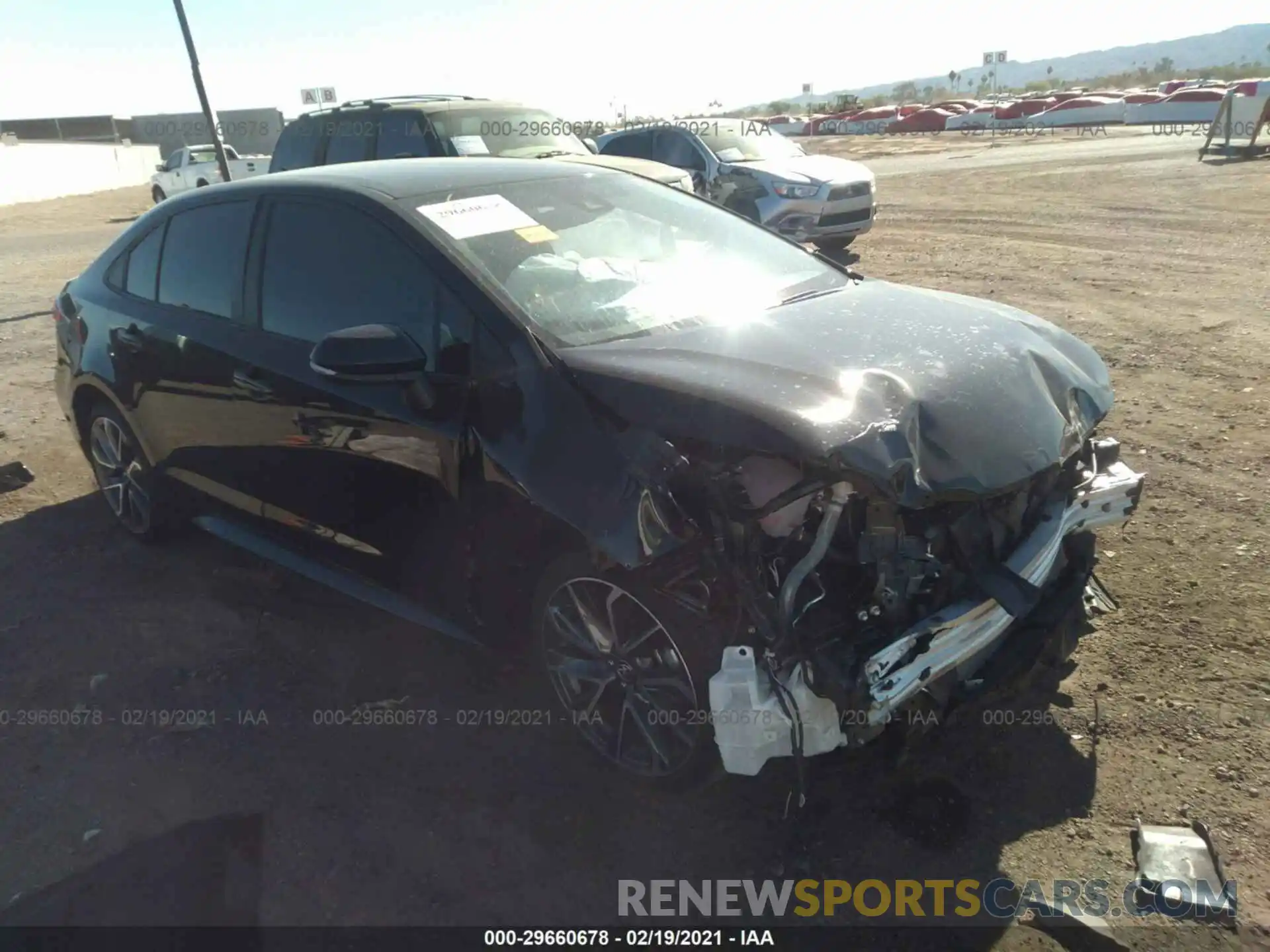 1 Photograph of a damaged car 5YFS4MCE0MP064868 TOYOTA COROLLA 2021