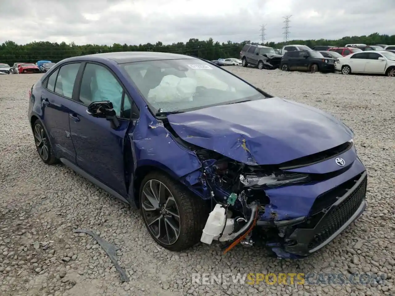 1 Photograph of a damaged car 5YFS4MCE0MP068984 TOYOTA COROLLA 2021