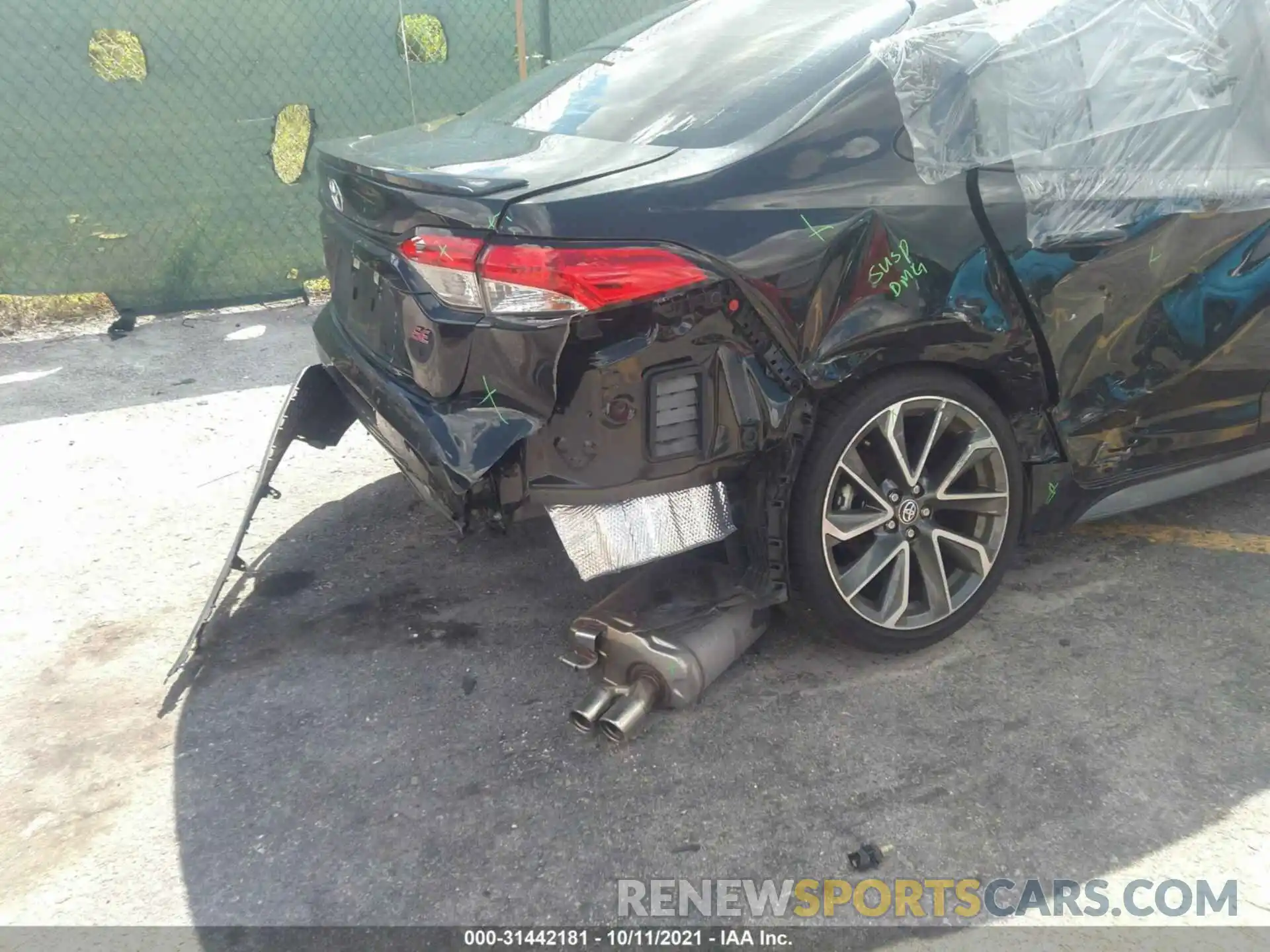 6 Photograph of a damaged car 5YFS4MCE0MP076146 TOYOTA COROLLA 2021