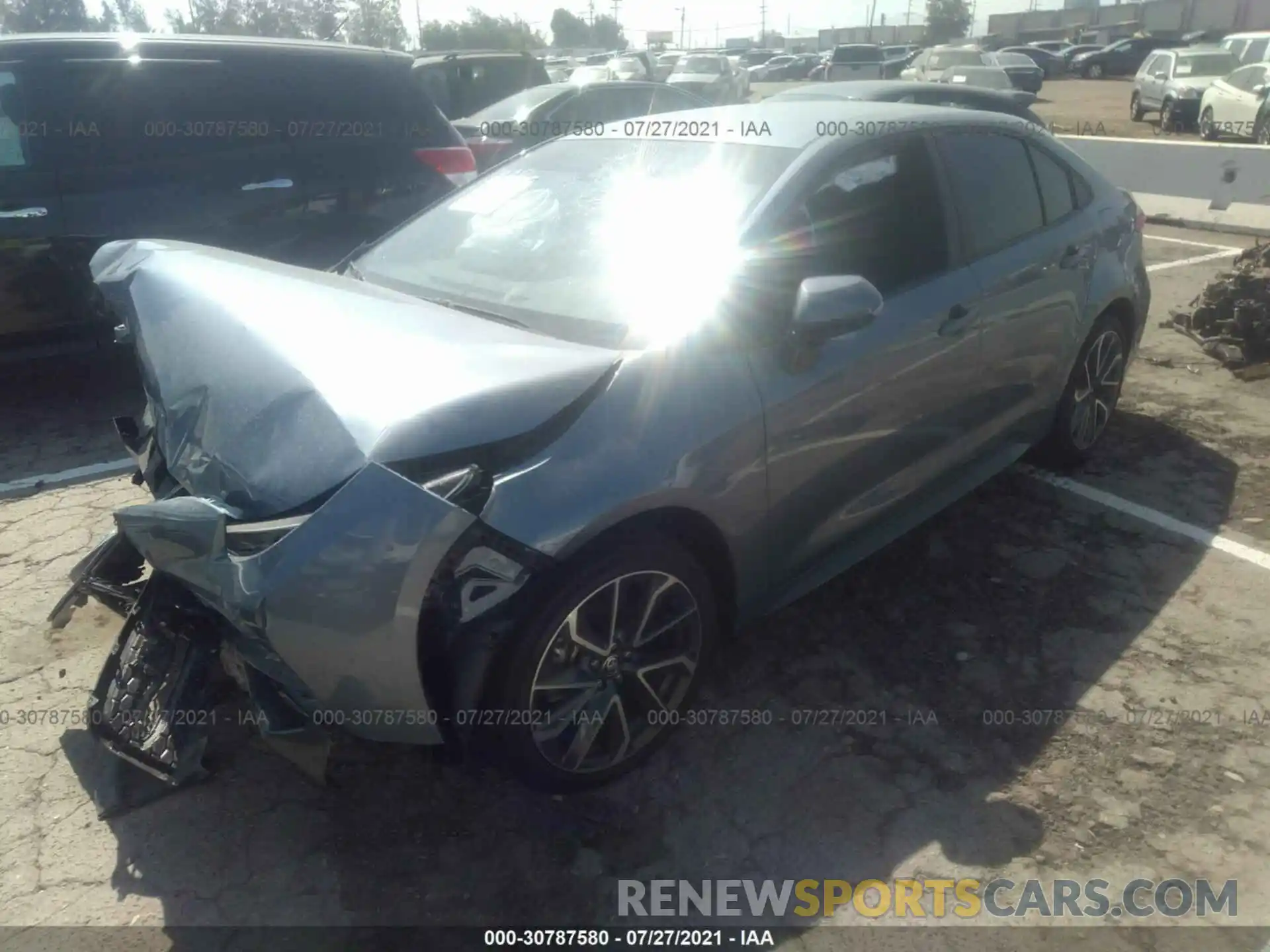 2 Photograph of a damaged car 5YFS4MCE0MP081881 TOYOTA COROLLA 2021