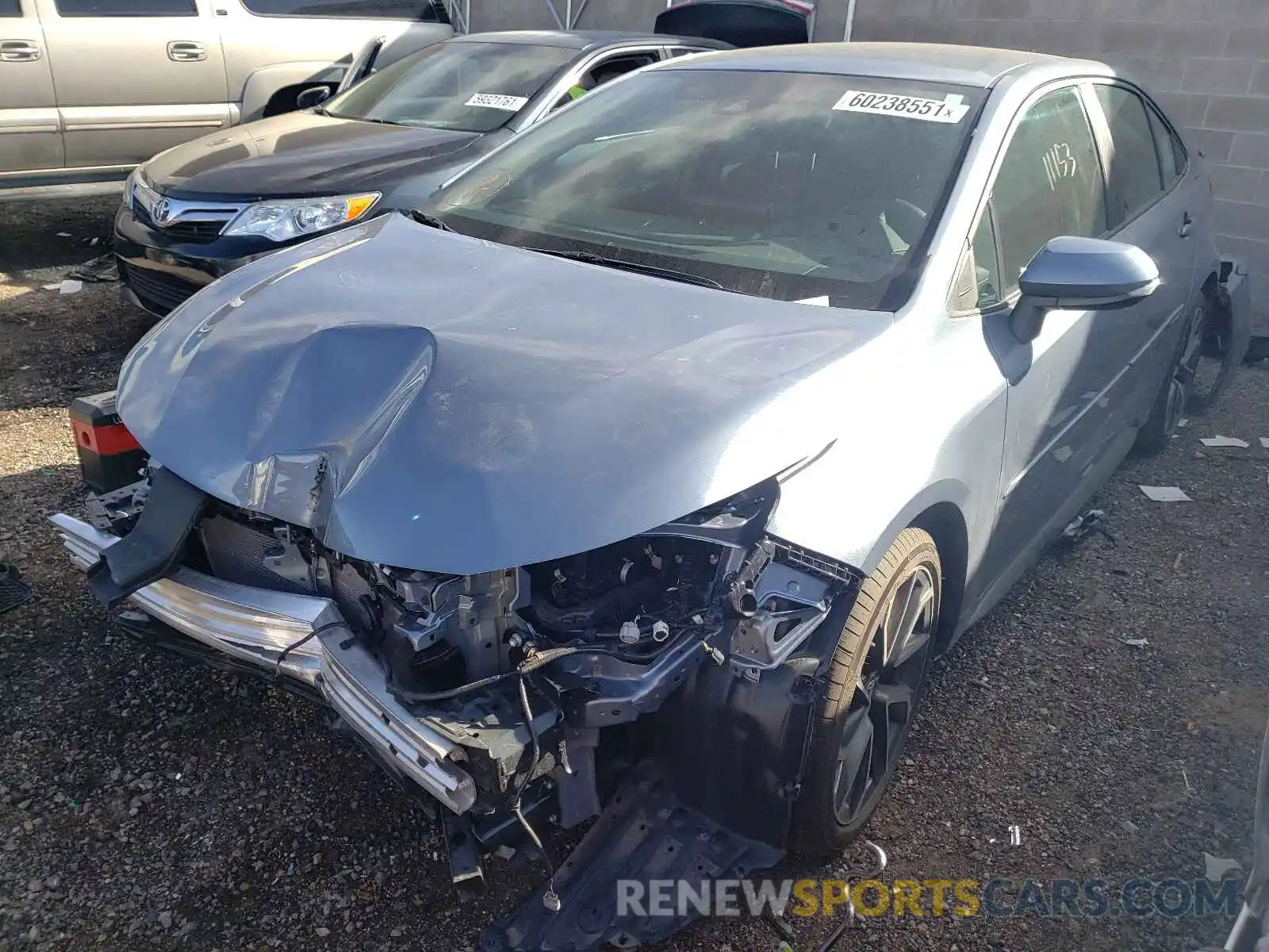 2 Photograph of a damaged car 5YFS4MCE0MP083114 TOYOTA COROLLA 2021