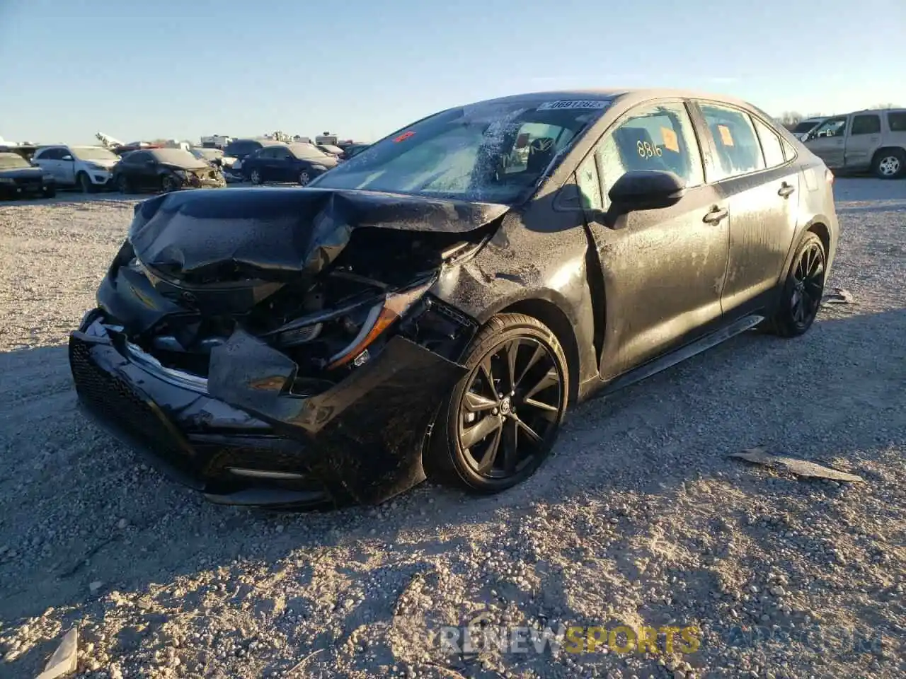 2 Photograph of a damaged car 5YFS4MCE0MP083789 TOYOTA COROLLA 2021