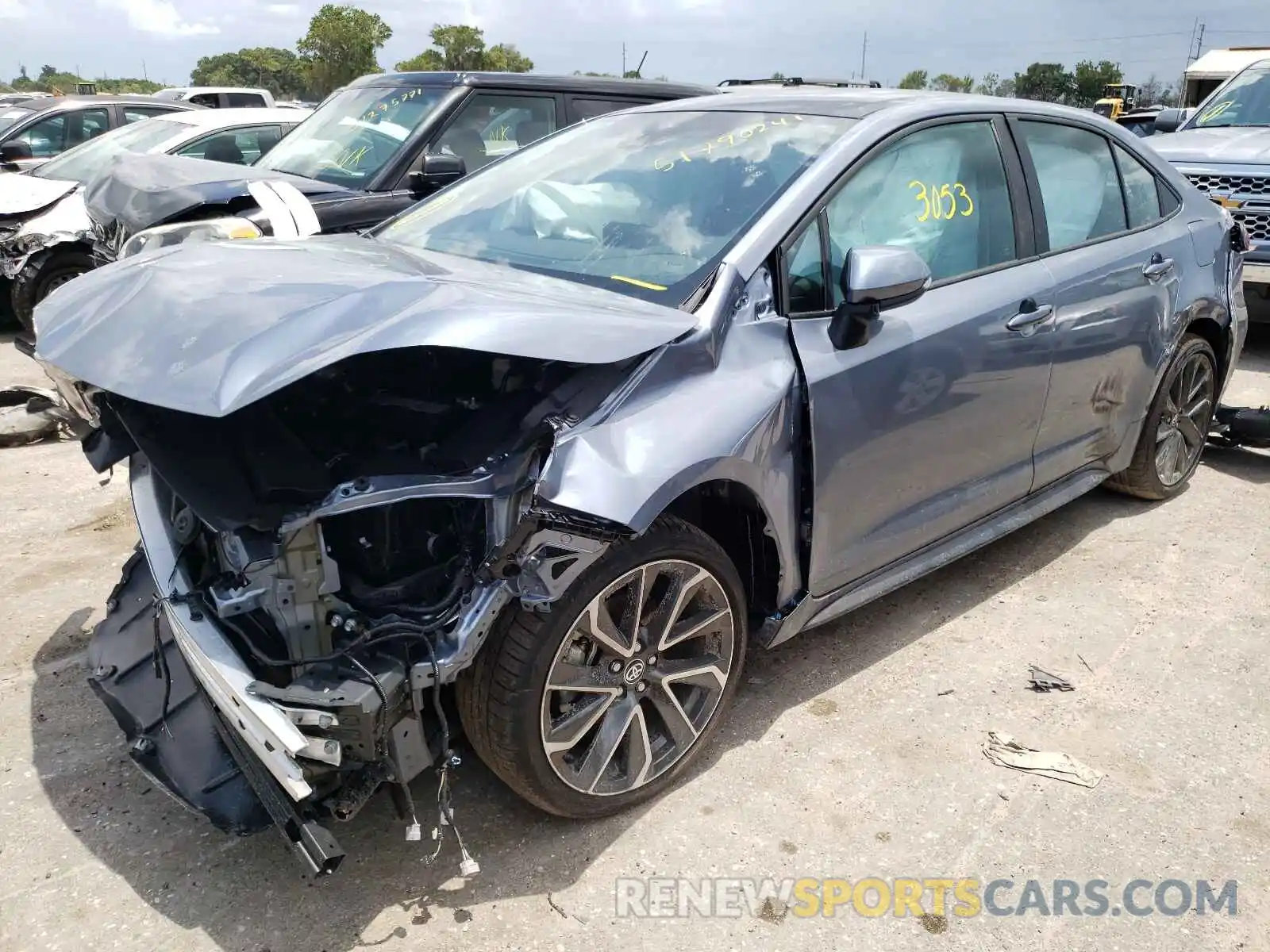 2 Photograph of a damaged car 5YFS4MCE0MP091066 TOYOTA COROLLA 2021