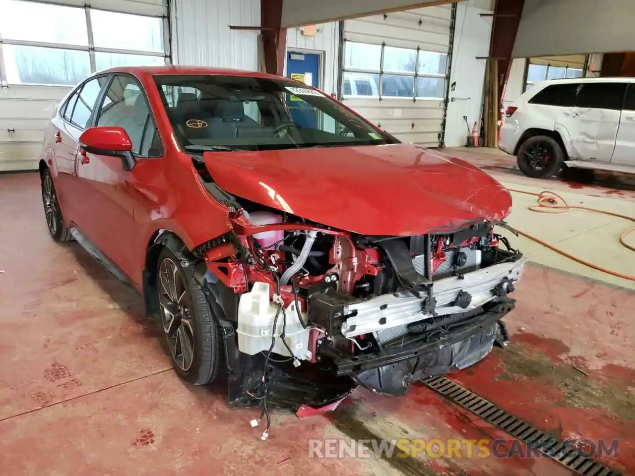 1 Photograph of a damaged car 5YFS4MCE0MP093691 TOYOTA COROLLA 2021