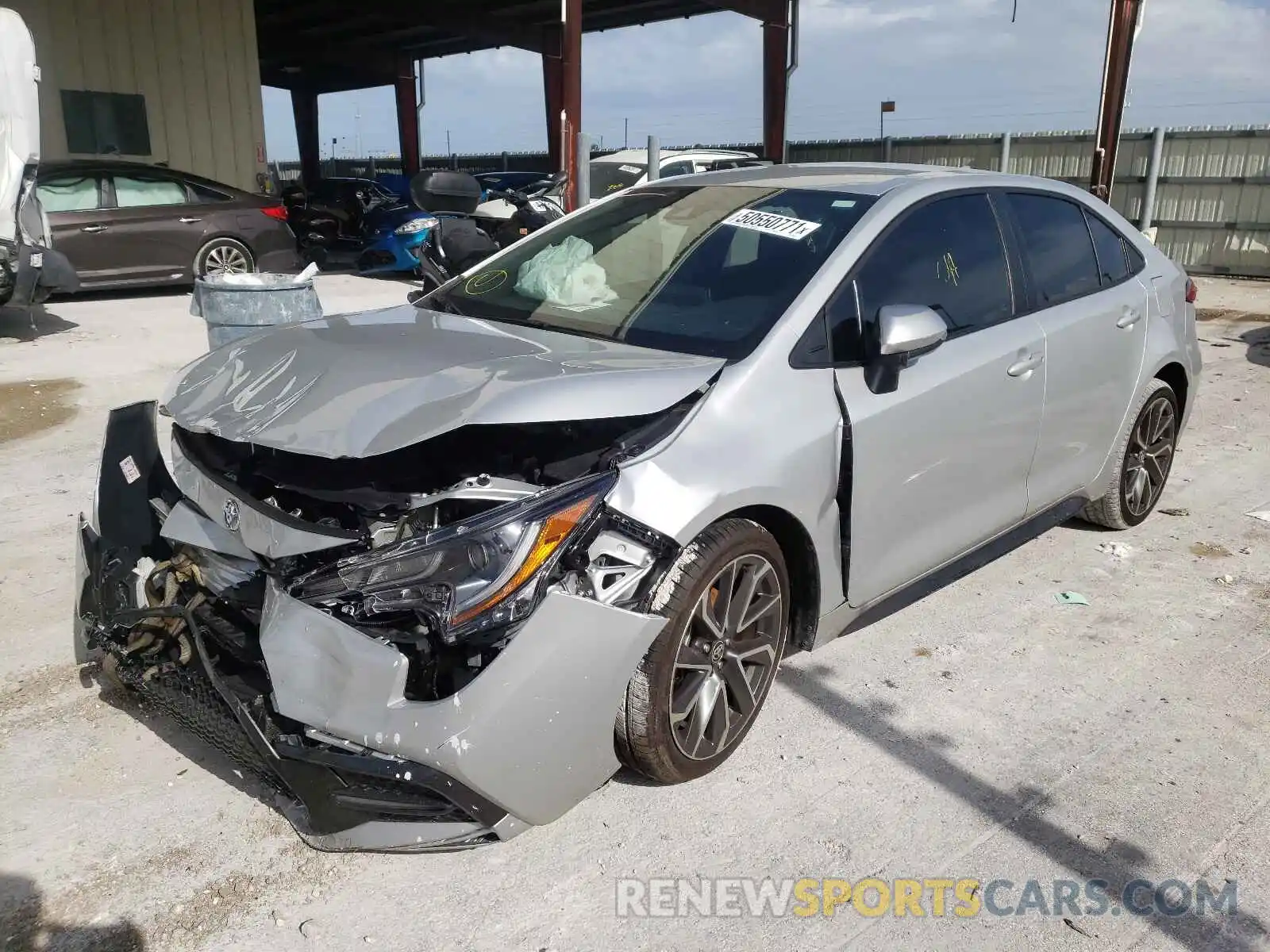 2 Photograph of a damaged car 5YFS4MCE1MP058495 TOYOTA COROLLA 2021