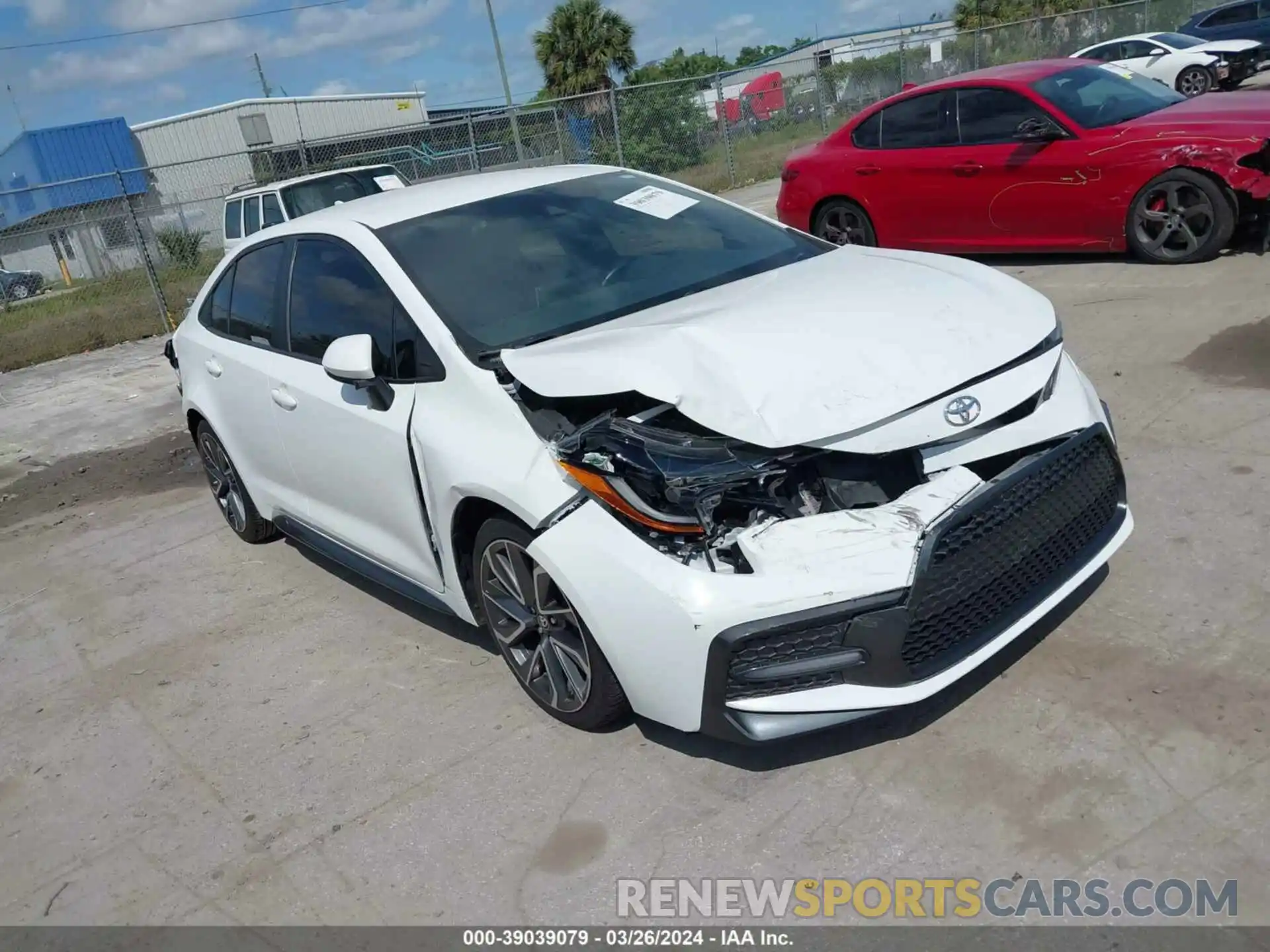 1 Photograph of a damaged car 5YFS4MCE1MP059694 TOYOTA COROLLA 2021