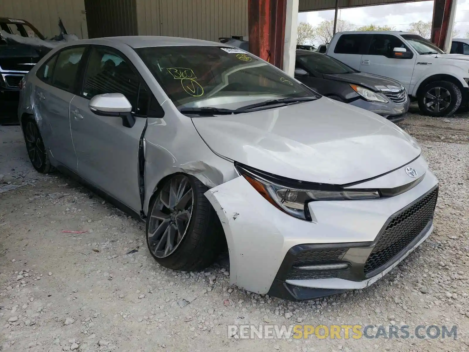 1 Photograph of a damaged car 5YFS4MCE1MP060036 TOYOTA COROLLA 2021