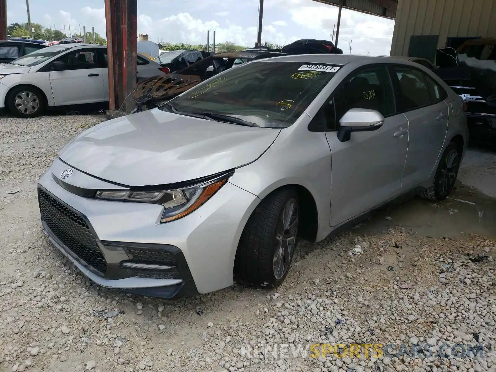 2 Photograph of a damaged car 5YFS4MCE1MP060036 TOYOTA COROLLA 2021