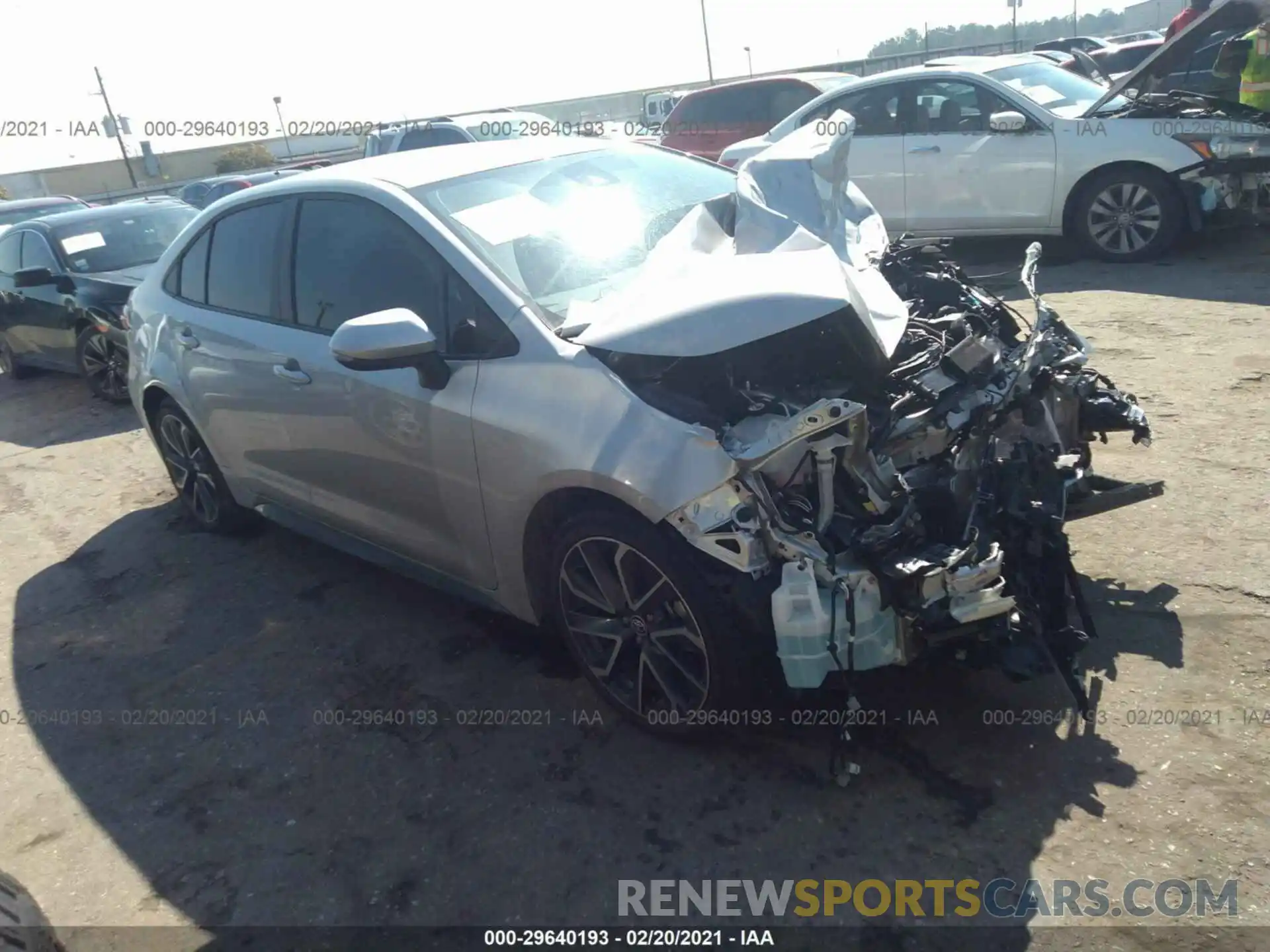 1 Photograph of a damaged car 5YFS4MCE1MP060151 TOYOTA COROLLA 2021